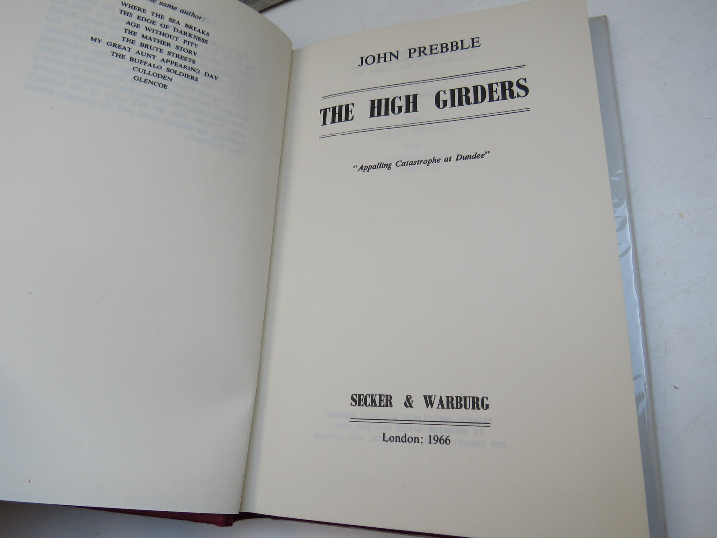 The High Girders By John Prebble 1966