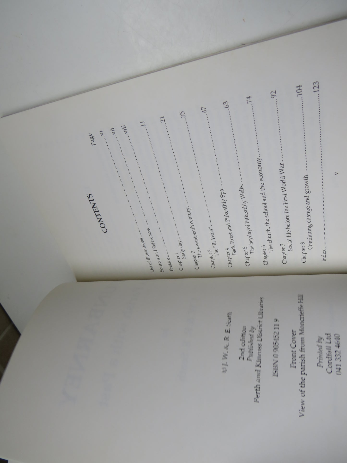 Dunbarney A Parish With A Past By J.W. & R.E. Seath 1991