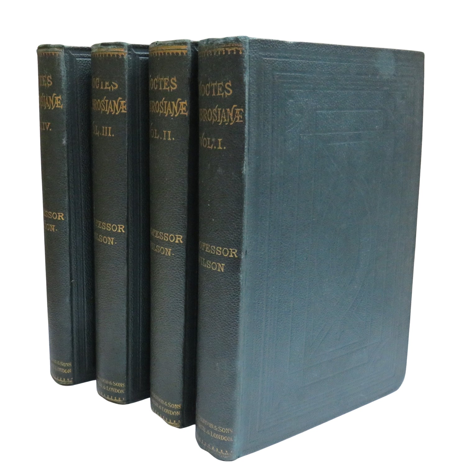 Noctes Ambrosianae By Proffesor Wilson 1868 Set of 4 Volumes