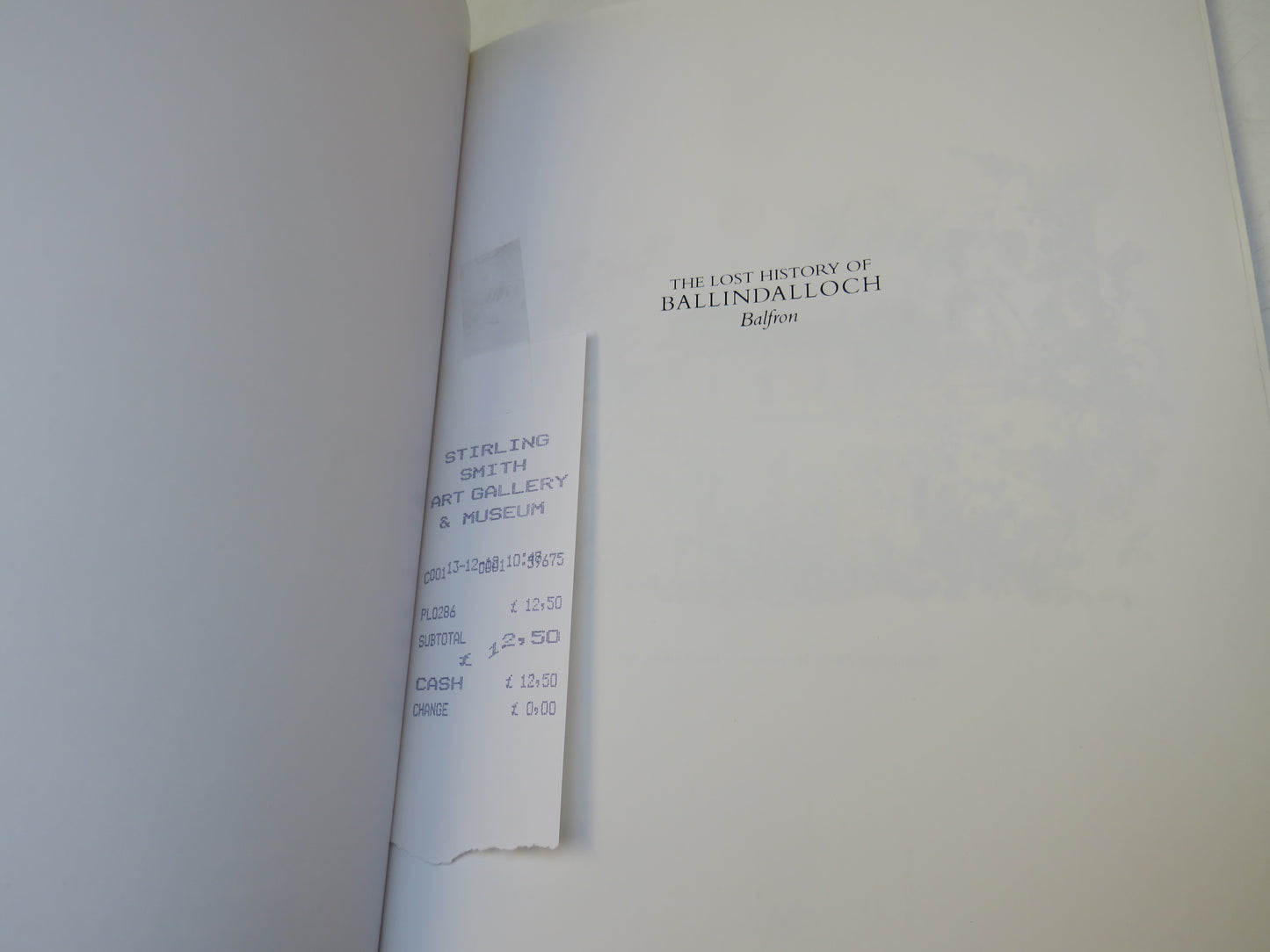 The Lost History of Ballindalloch Balfron By A M M and S M O Stephen 2009