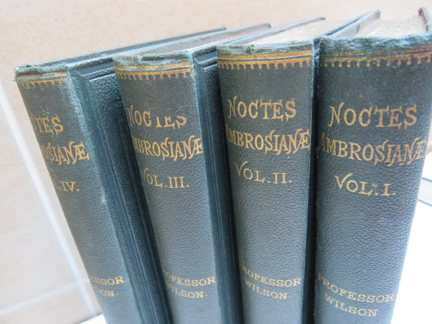 Noctes Ambrosianae By Proffesor Wilson 1868 Set of 4 Volumes