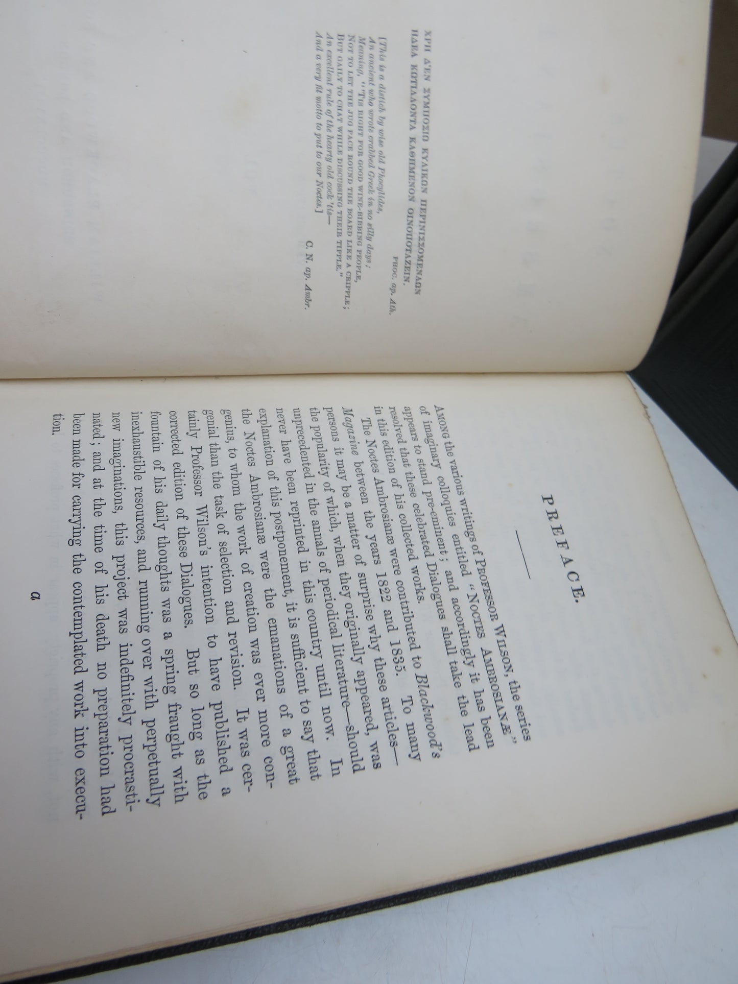 Noctes Ambrosianae By Proffesor Wilson 1868 Set of 4 Volumes