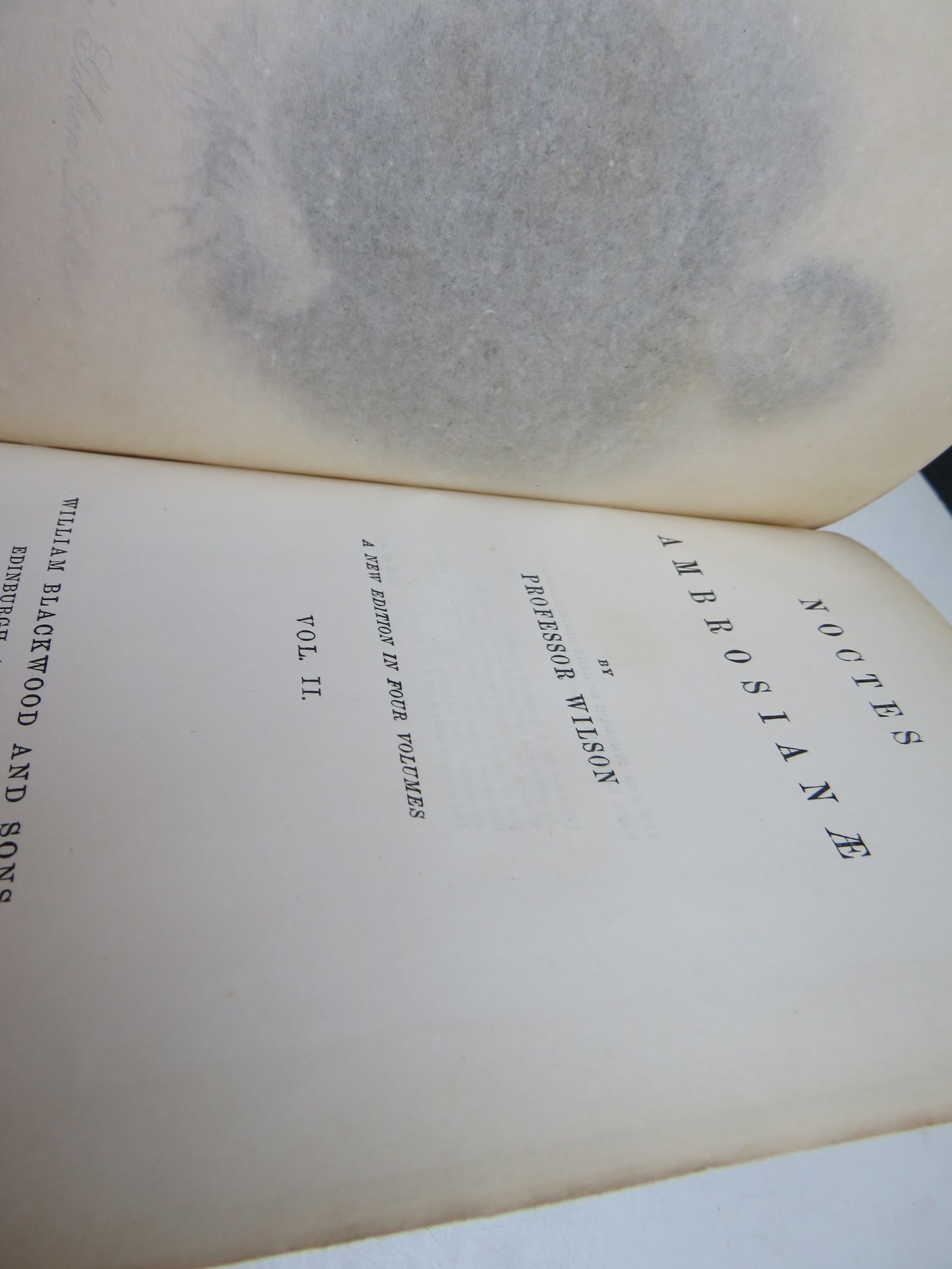 Noctes Ambrosianae By Proffesor Wilson 1868 Set of 4 Volumes