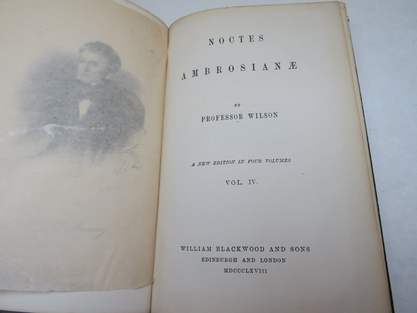 Noctes Ambrosianae By Proffesor Wilson 1868 Set of 4 Volumes