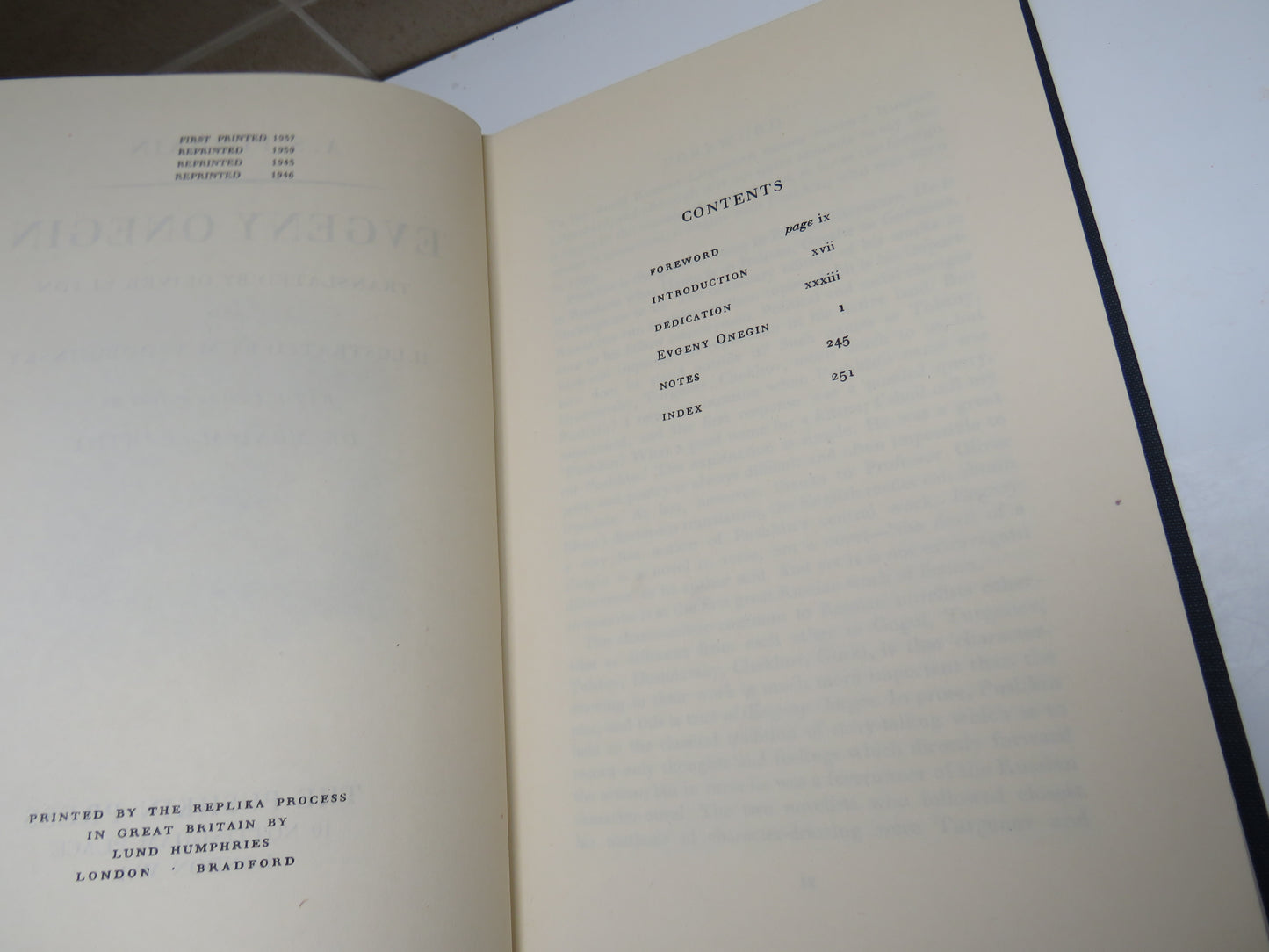 Evgeny Onegin Translated By Oliver Elton and Illustrated By M.V. Dobujinsky