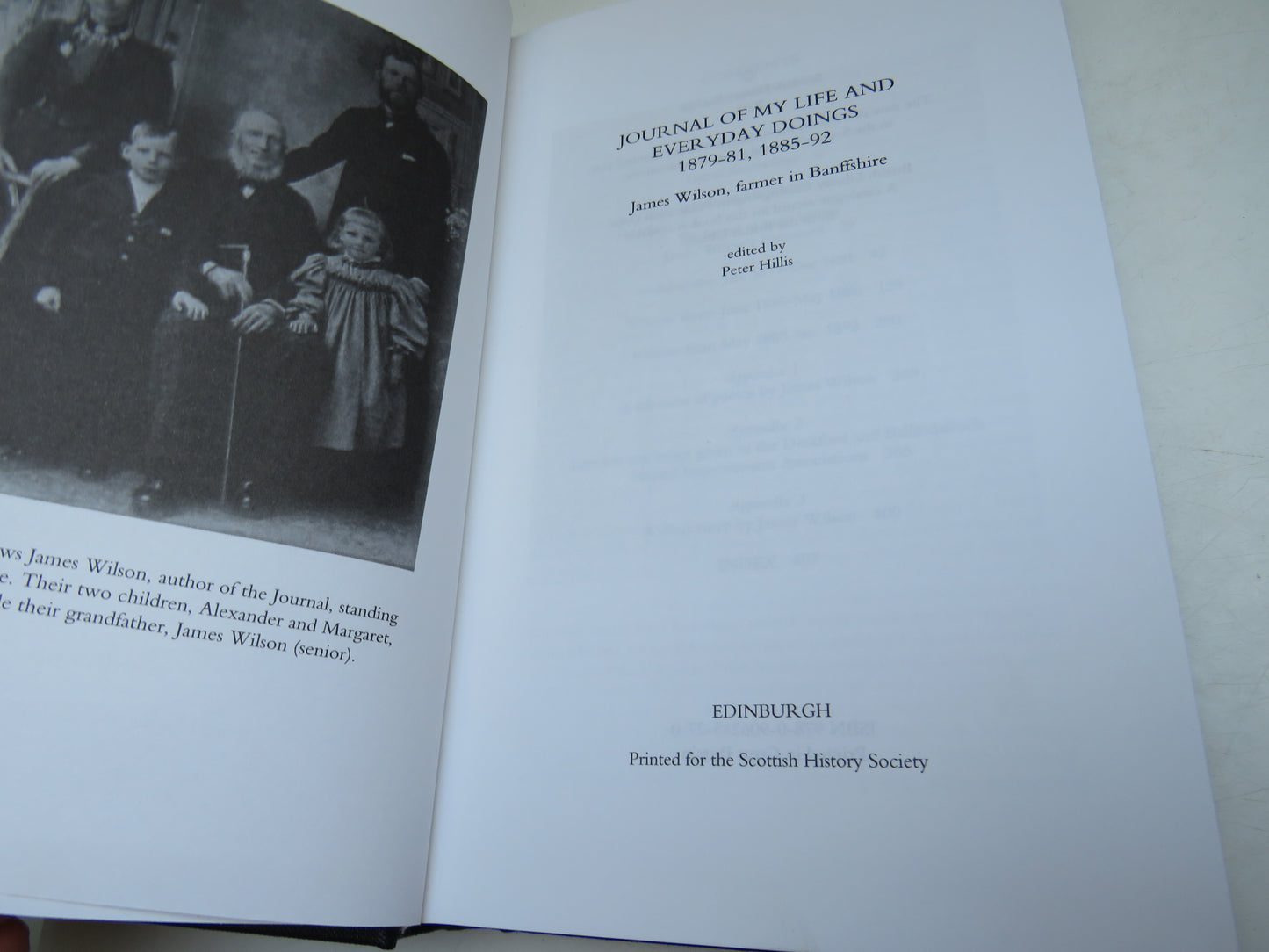 Journal of my Life and Everyday Doings 1879-81, 1885-92 by James Wilson, Scottish History Society, Fifth Series, Volume 18, 2008, Scottish History Book