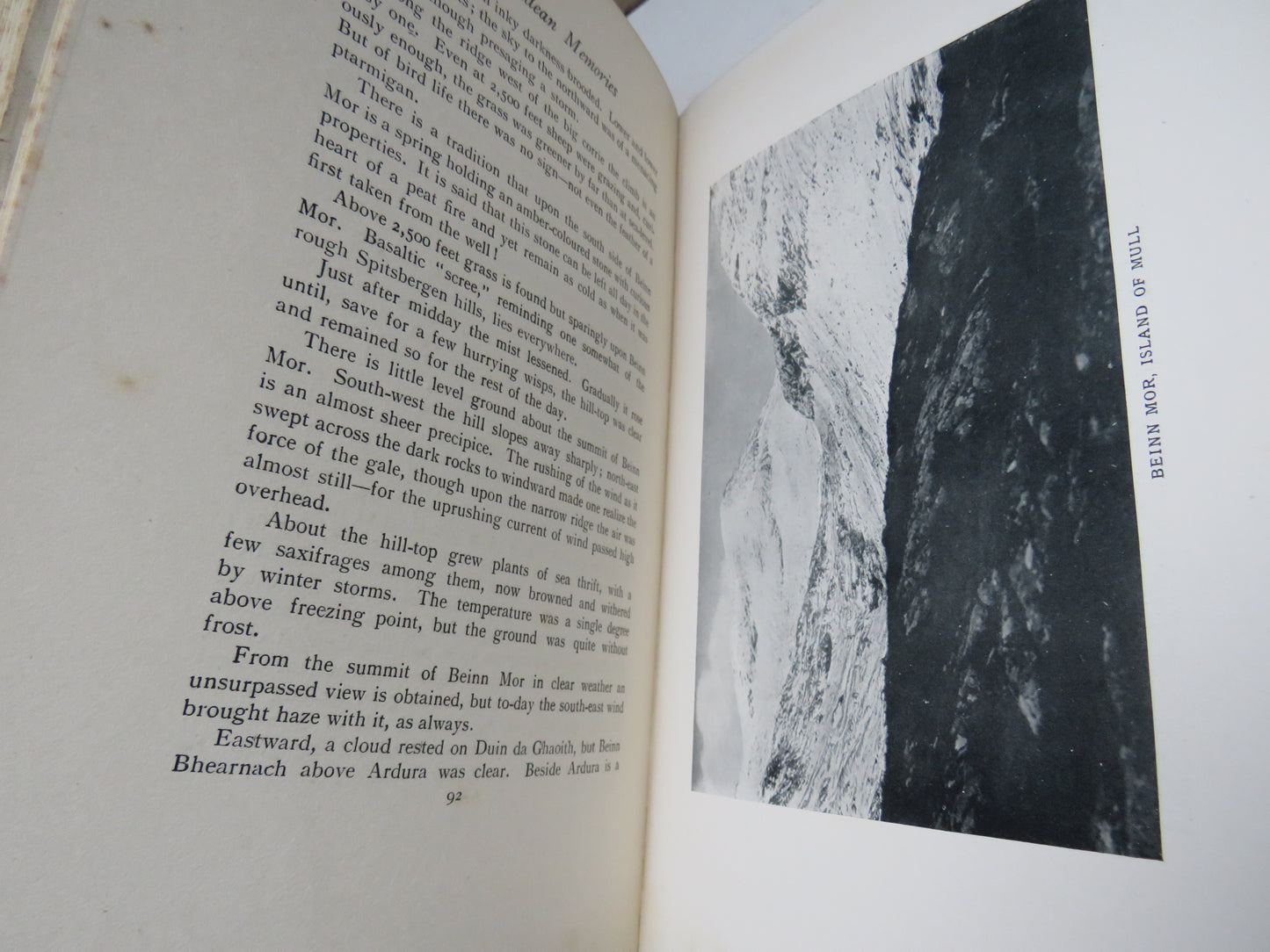 Hebridean Memories By Seton Gordon With Photogravure Frontispiece and Ninety-Six Illustrations 1923