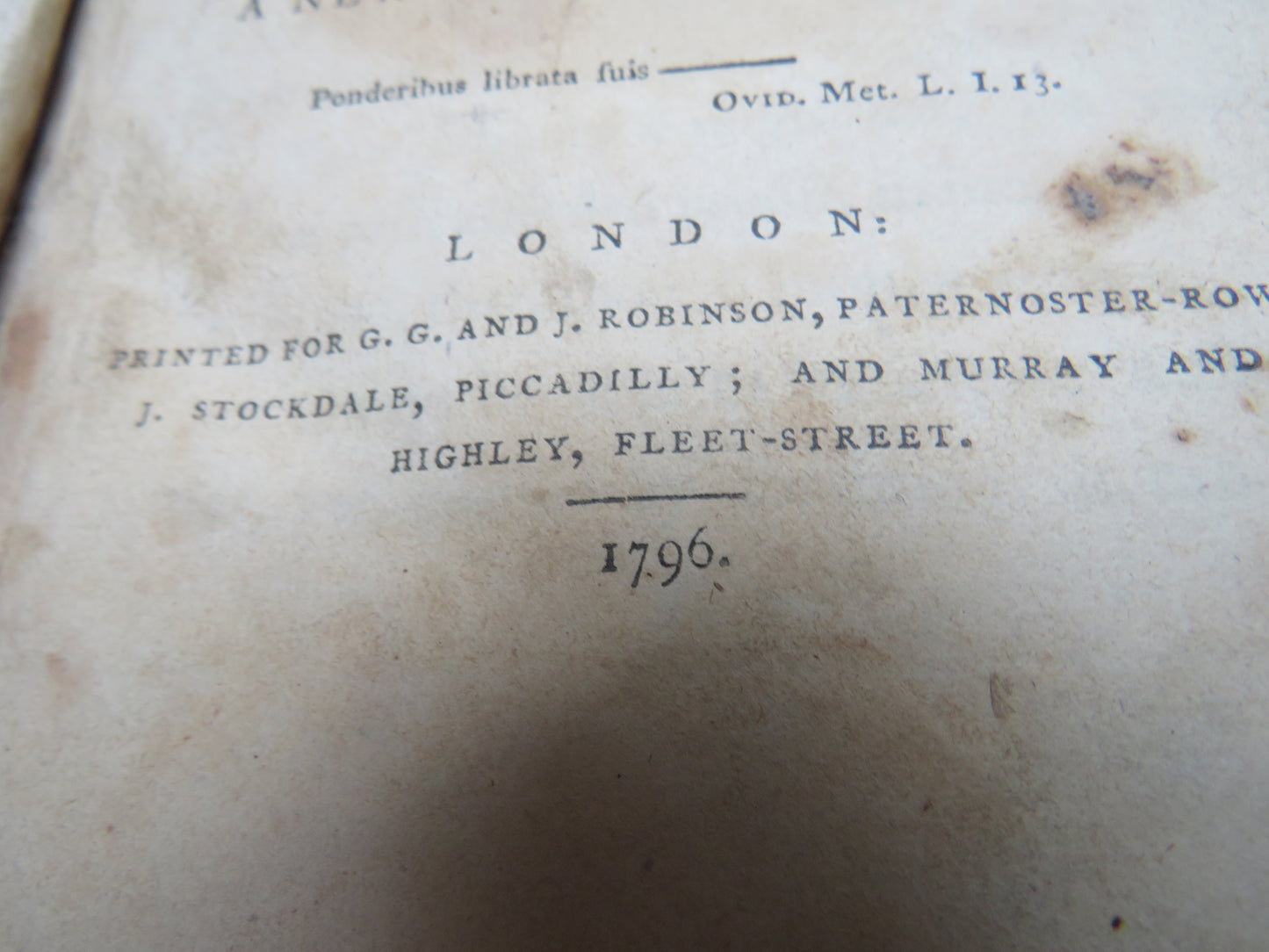The Constitution of England Or An Account Of The English Government By J.L. De Lolme 1796 Antique Book
