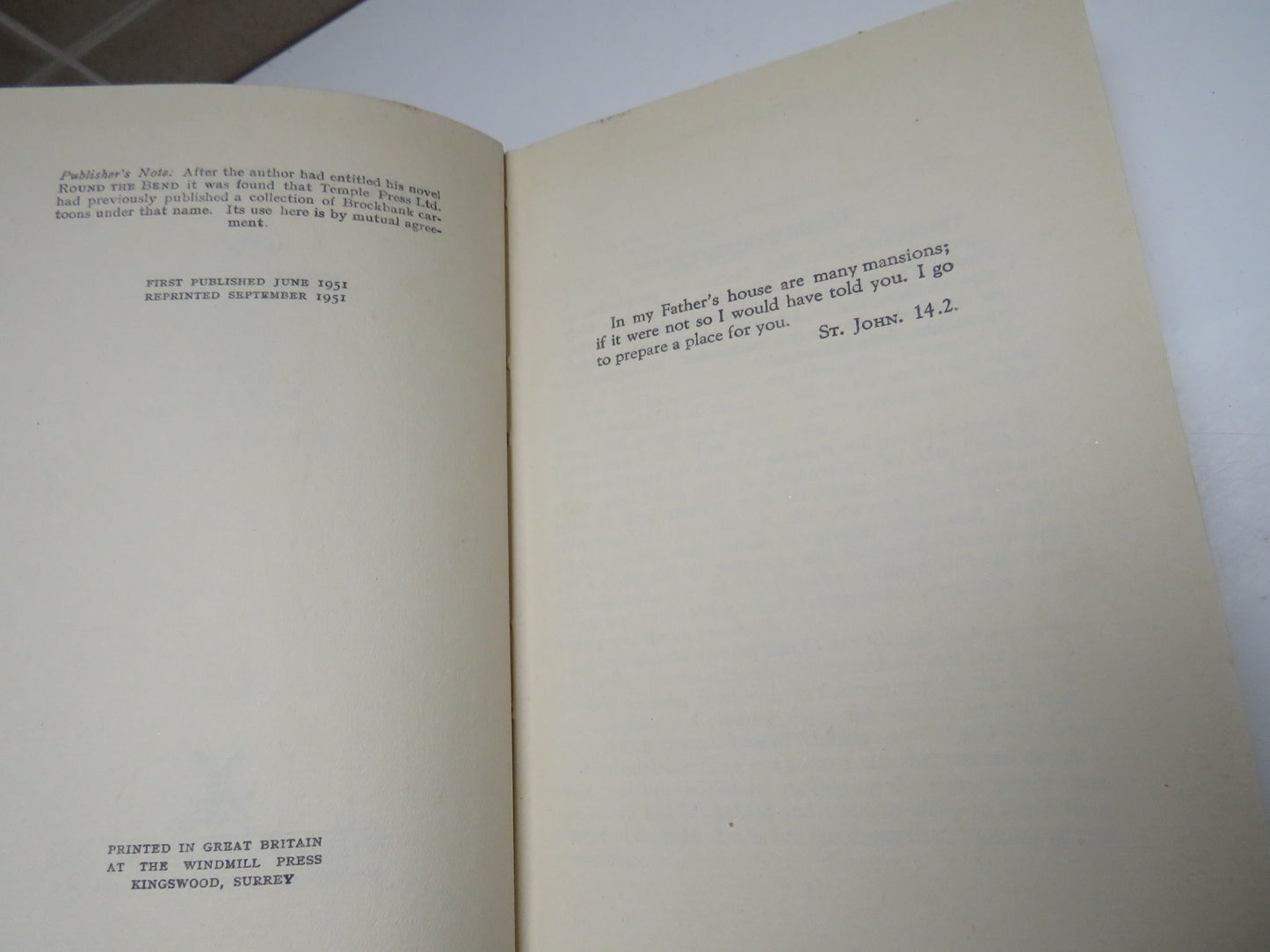 Round The Bend By Nevil Shute 1951