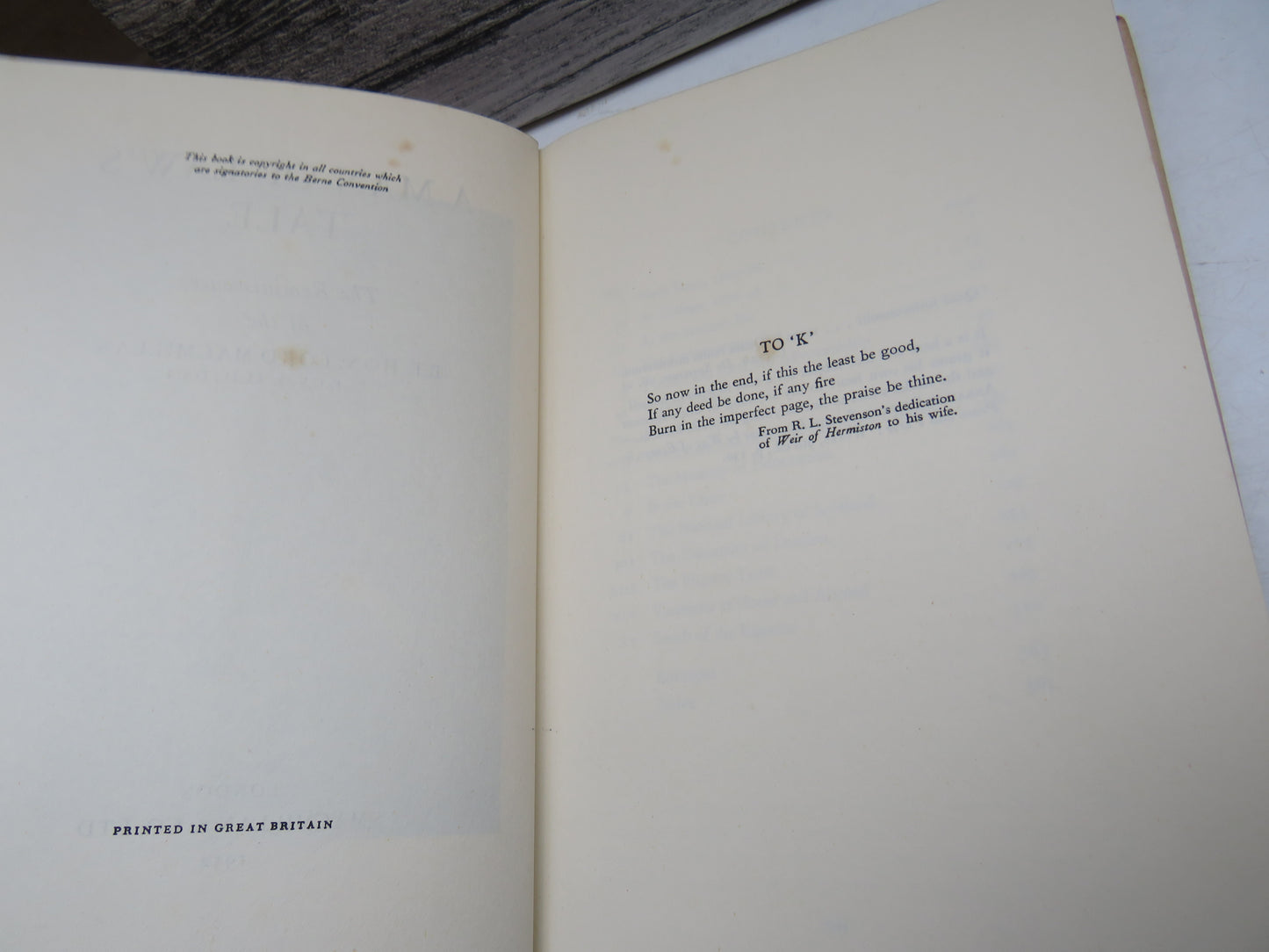 A Man of Law's Tale, The Reminiscences of Lord Macmillan, 1952