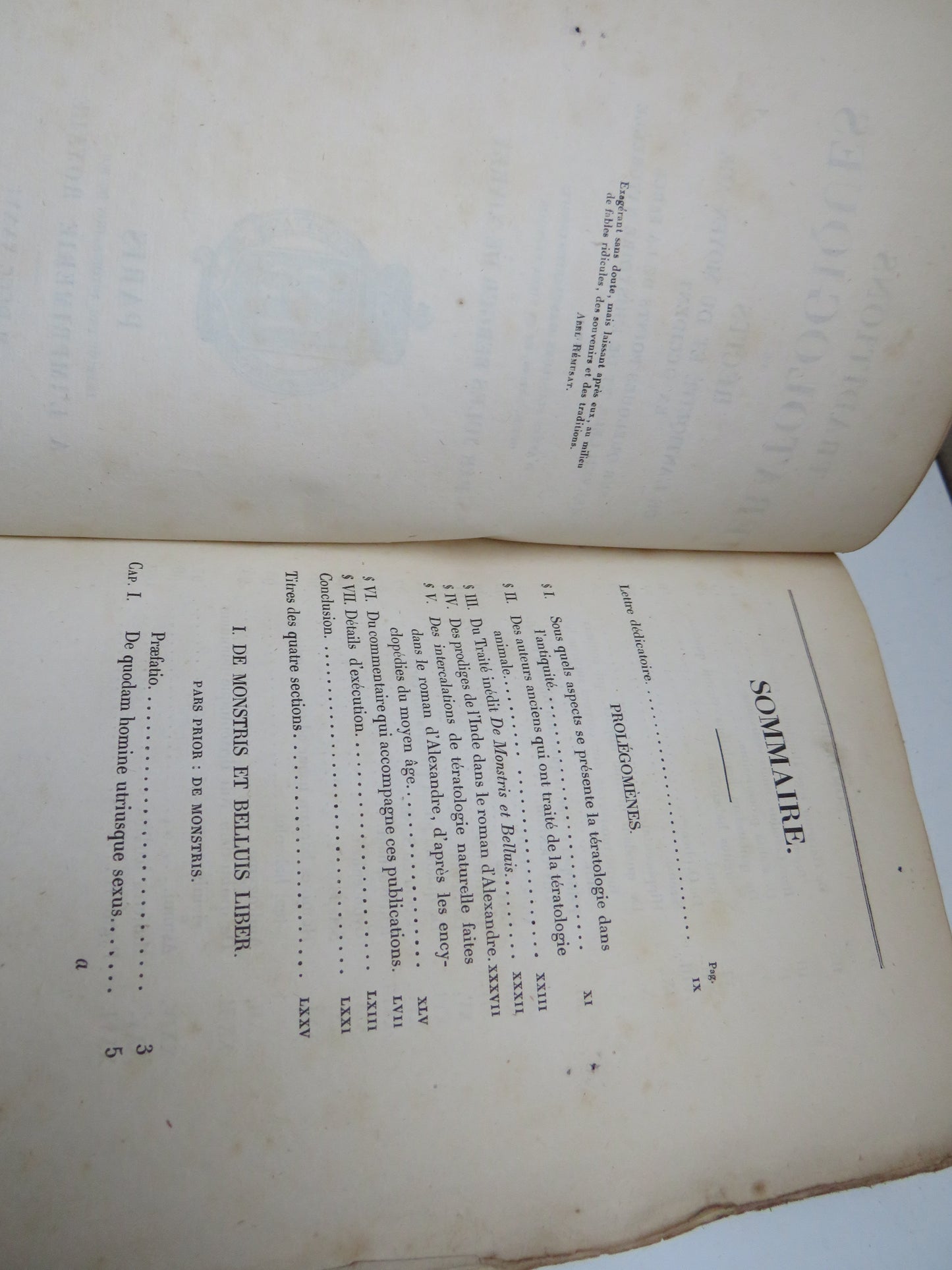 Traditions Teratologiques Ou Recits De L'Antiquite Et Du Moyen Age En Occident Par Jules Berger De Xivrey 1836