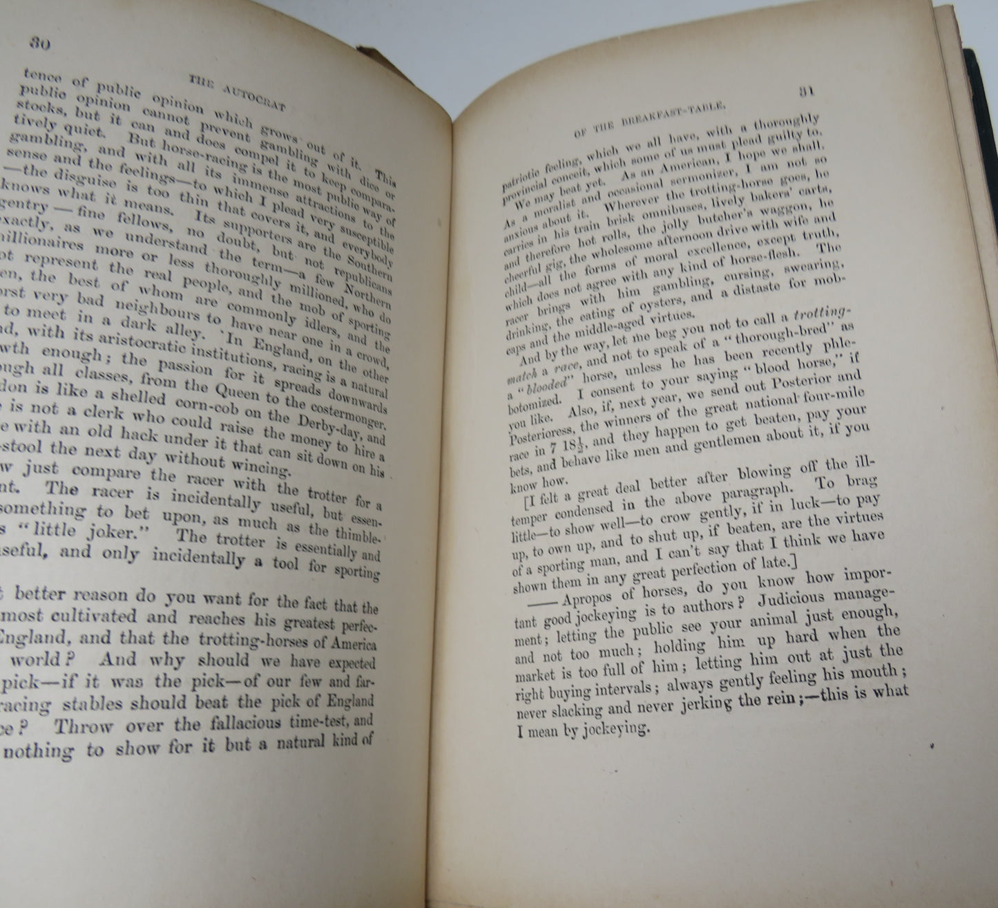 The Autocrat of the Breakfast-Table by Oliver Wendell Holmes