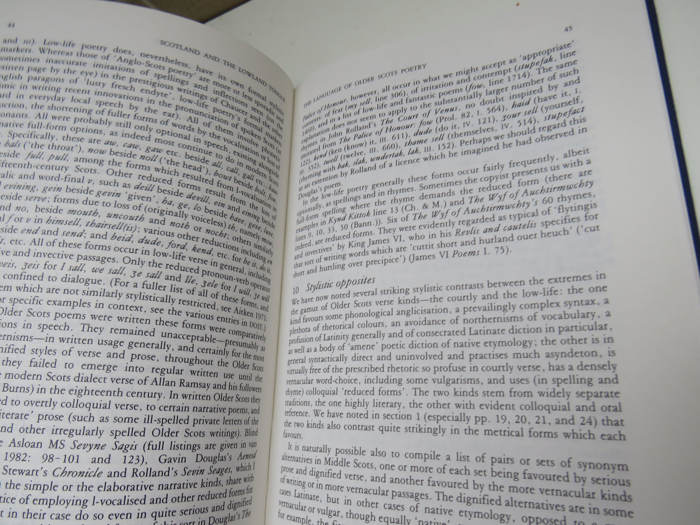 Scotland and the Lowland Tongue, Studies in the Language and Literature of Lowland Scotland in Honour of David D Murison, 1983