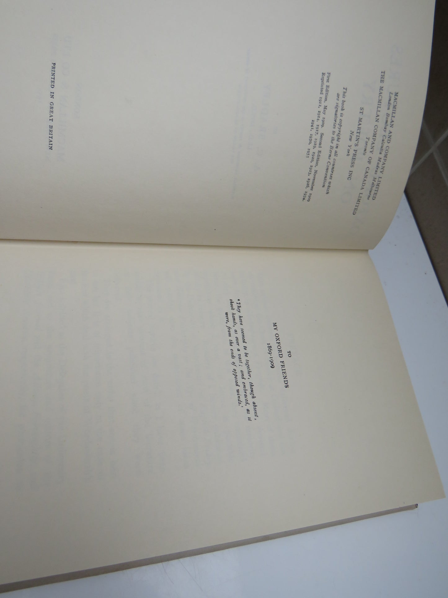 Oxford Lectures on Poetry by A. C. Bradley, 1955
