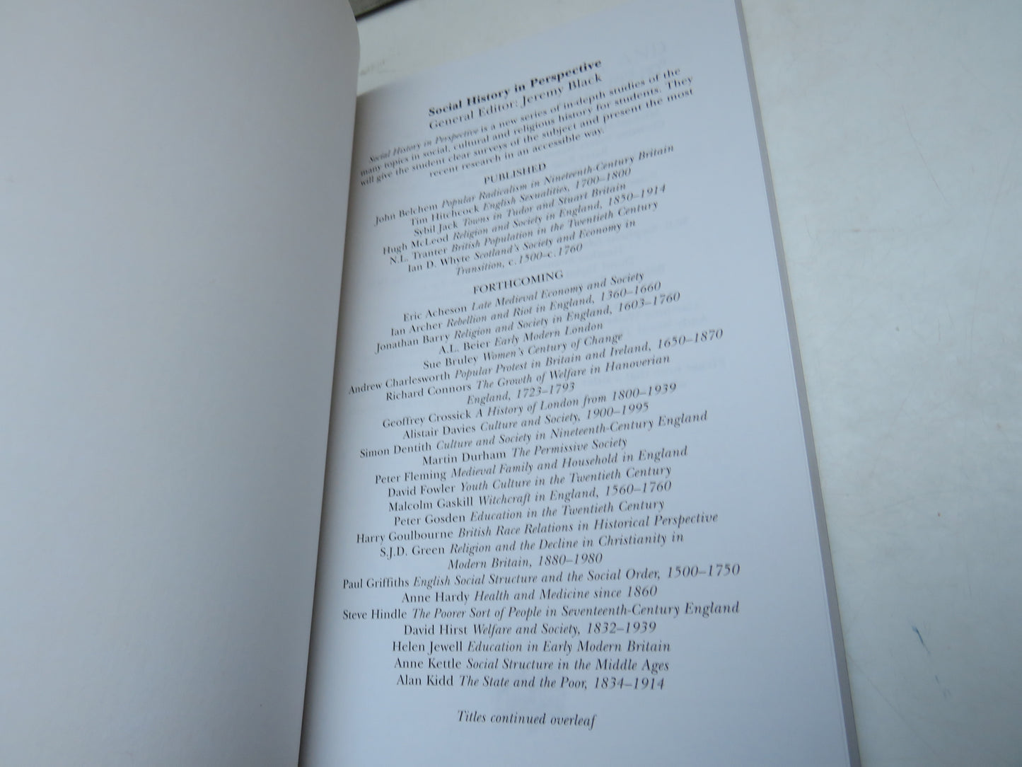 Scotland's Society and Economy In Transition C.1500-C.1760 By Ian D. Whyte 1997