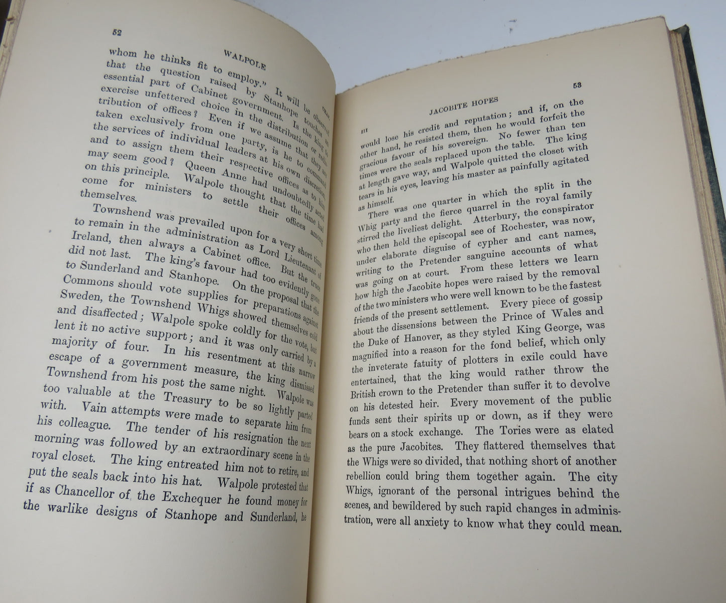 Walpole by John Morley, 1899
