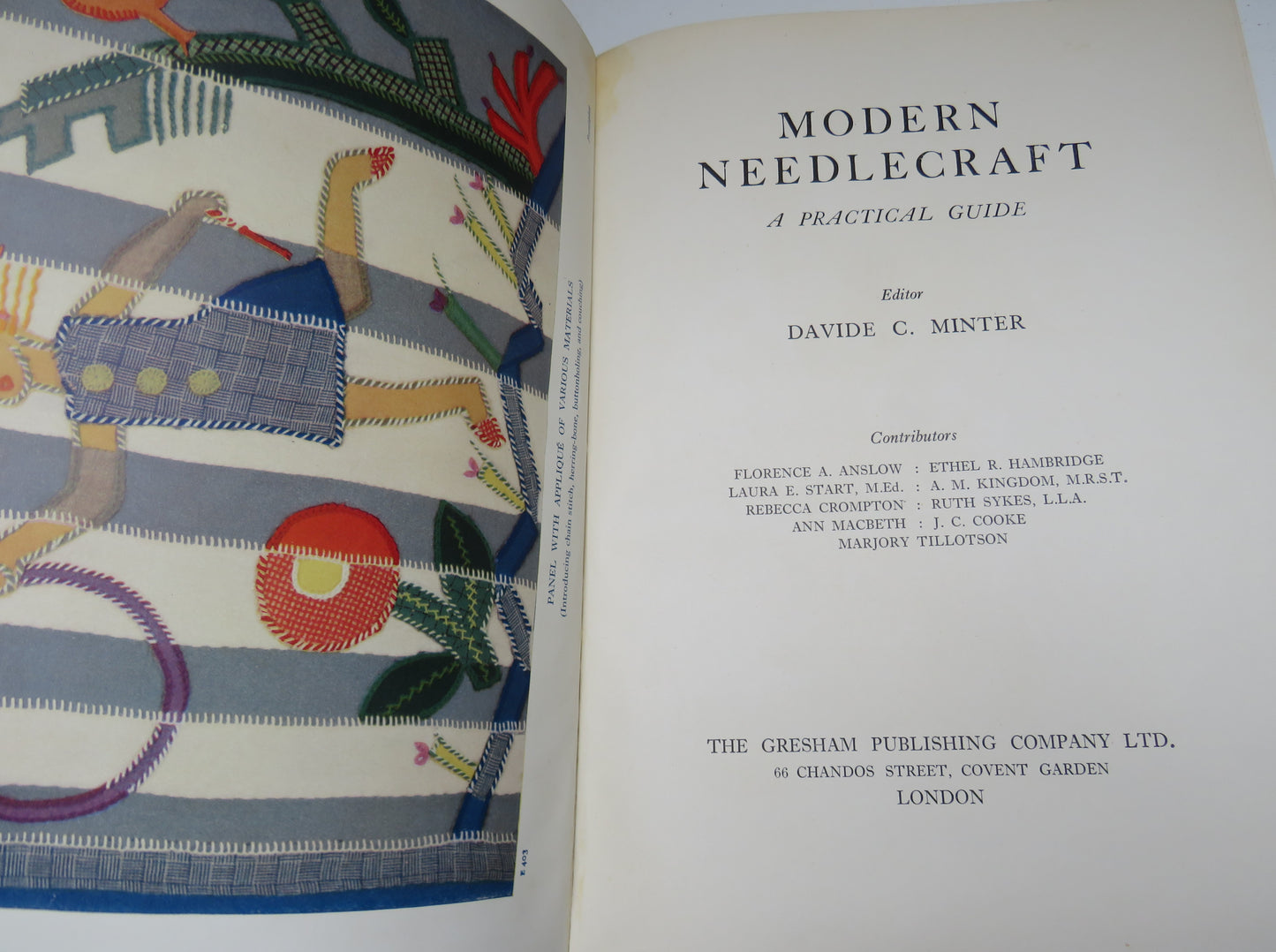 Modern Needlecraft, A Practical Guide, Editor Davide C. Minter