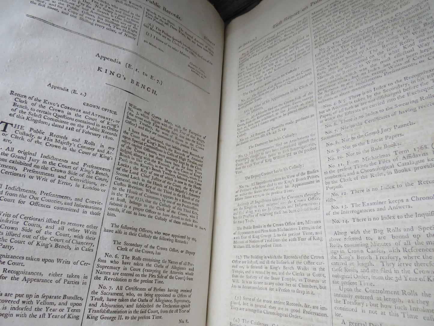 Reports From The Select Committee Appointed To Inquire Into The State of Public Records of the Kingdom Ordered By The House of Commons to be Printed 4th July 1800 For Office Use of The Sheriff's Court of Stirlingshire