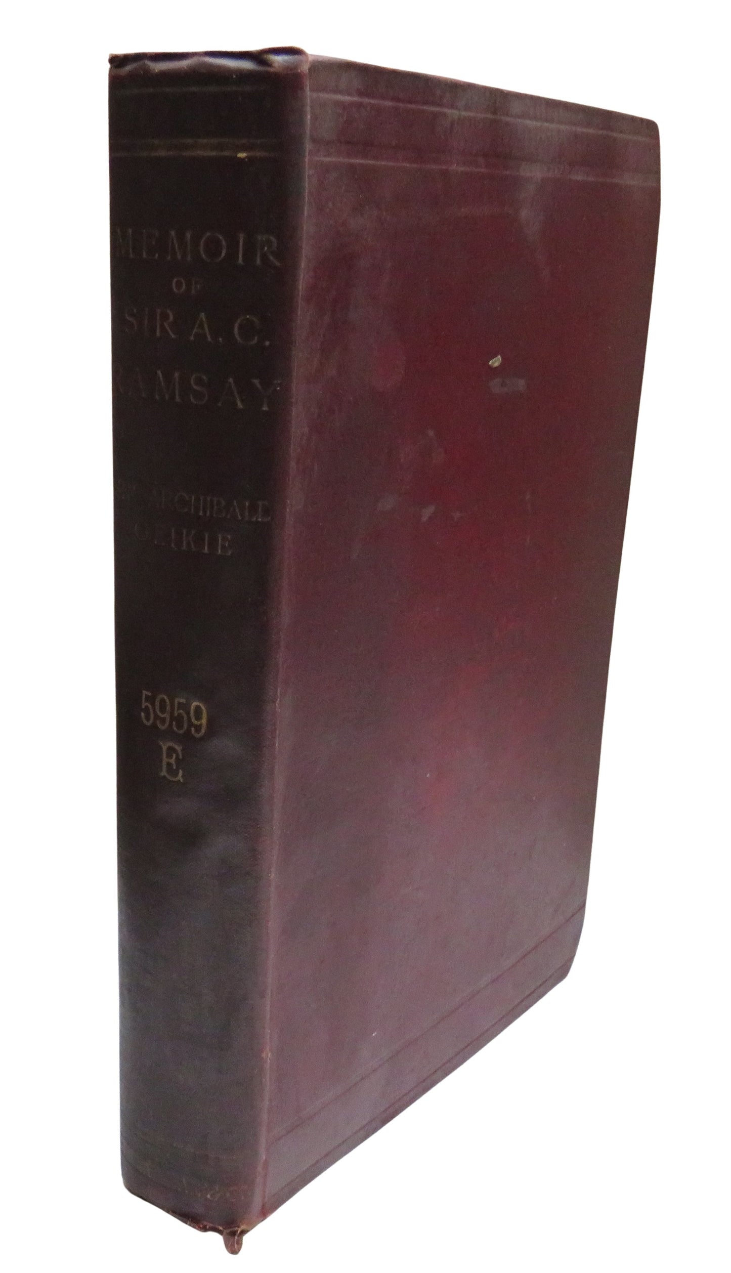 Memoir of Sir Andrew Crombie Ramsay By Sir Archibald Geikie 1895 Antique Book