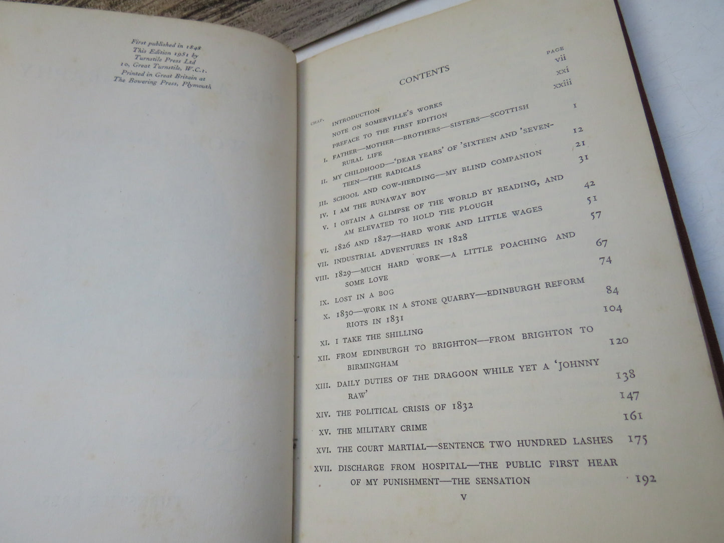 The Autobiography Of A Working Man By Alexander Somerville 1951