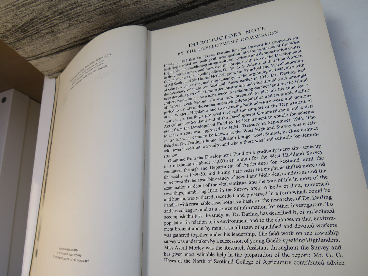 West Highland Survey An Essay In Human Ecology Edited By Fraser Darling 1955