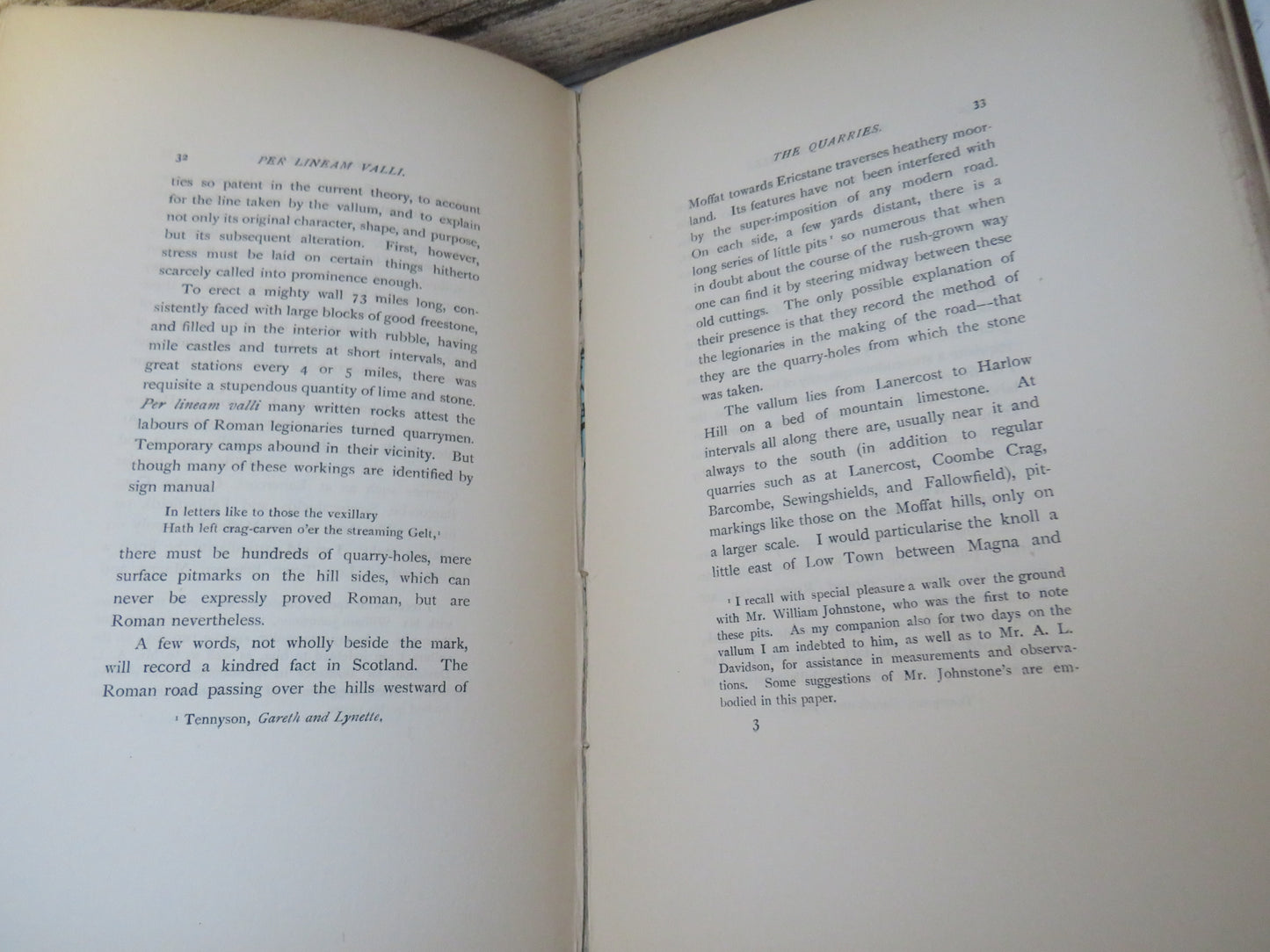 Per Lineam Valli: A New Argument Touching The Earthen Rampart Between Tyne and Solway By George Neilson 1891
