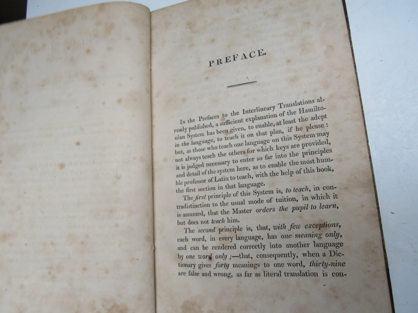 The Gospel of St. John In Latin With An Interlineal and Analytical Translation on the Principles of the Hamiltonian System 1826