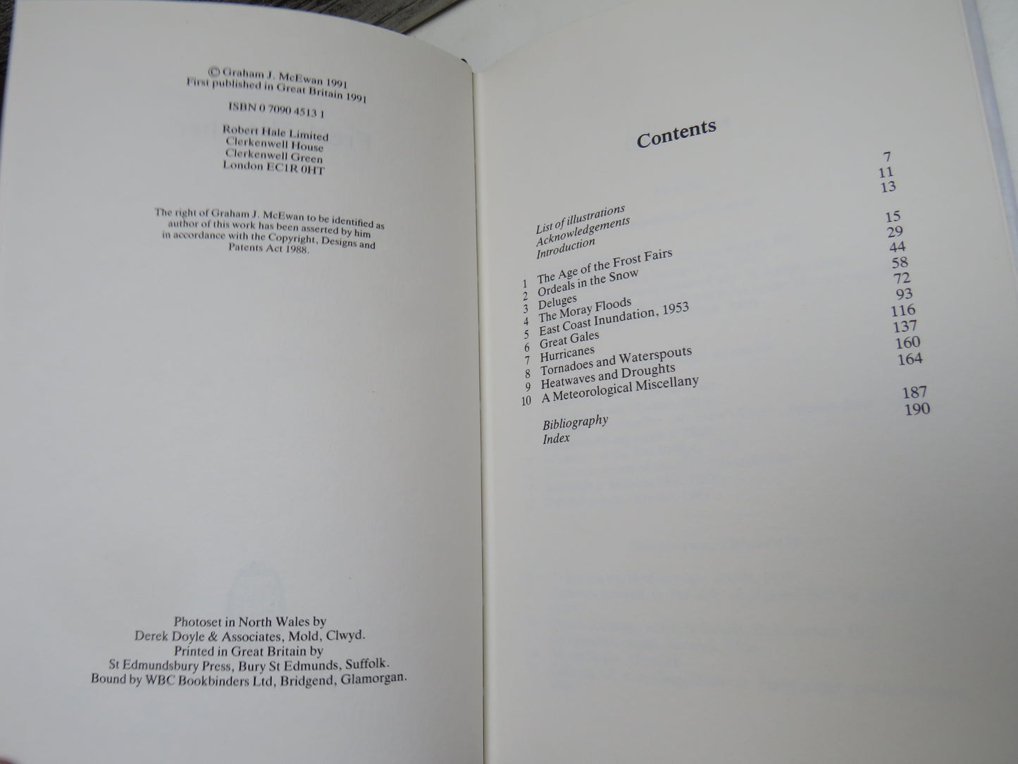 Freak Weather By Graham J. McEwan 1991