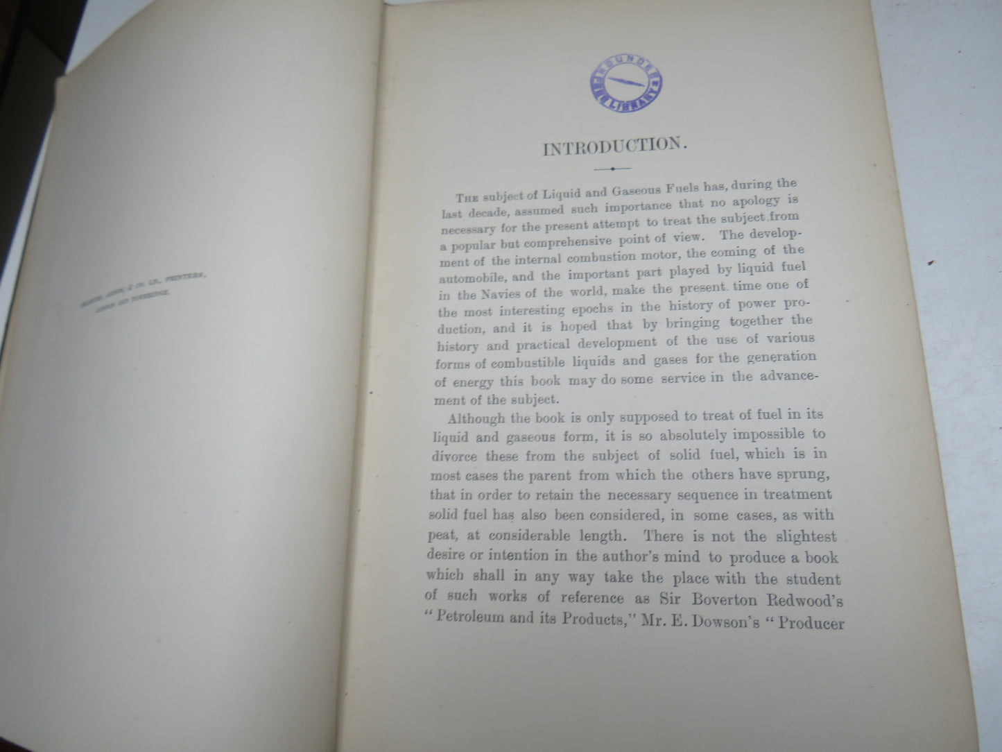 Liquid and Gaseous Fuels And The Part They Play In Modern Power Production By Vivian B. Lewes 1907