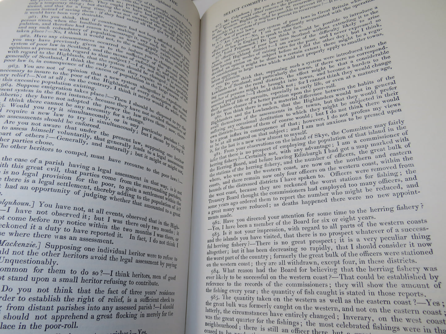 Irish University Press Series of British Parliamentary Papers First and Second Reports From The Select Committee On Emigration, Scotland, Together With Minutes of Evidence Appendices and Index Emigration 3 1968