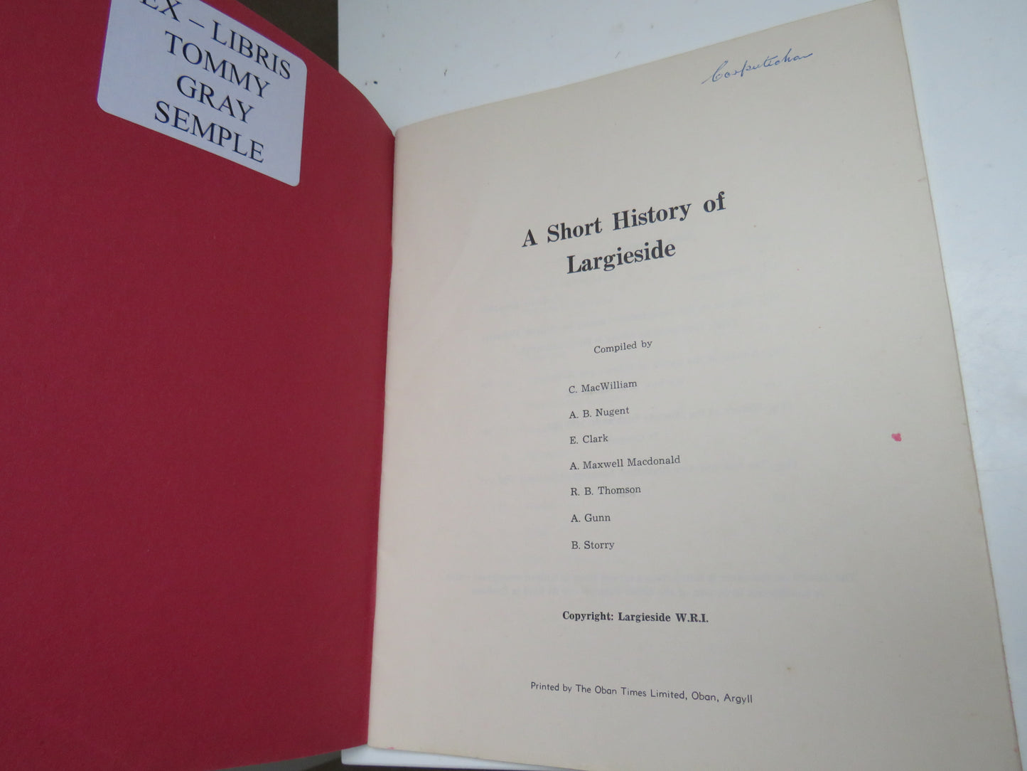 A Short History of Largieside by Various Authors