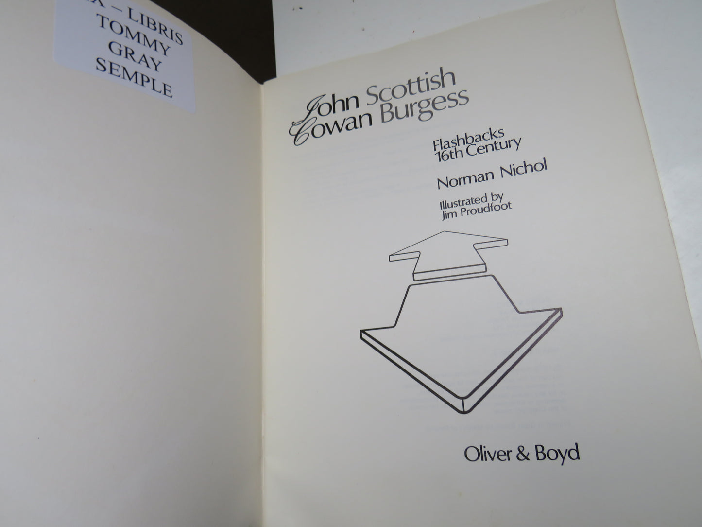 Scottish Burgess, John Cowan, Flashbacks 16th Century, Norman Nichol, 1973