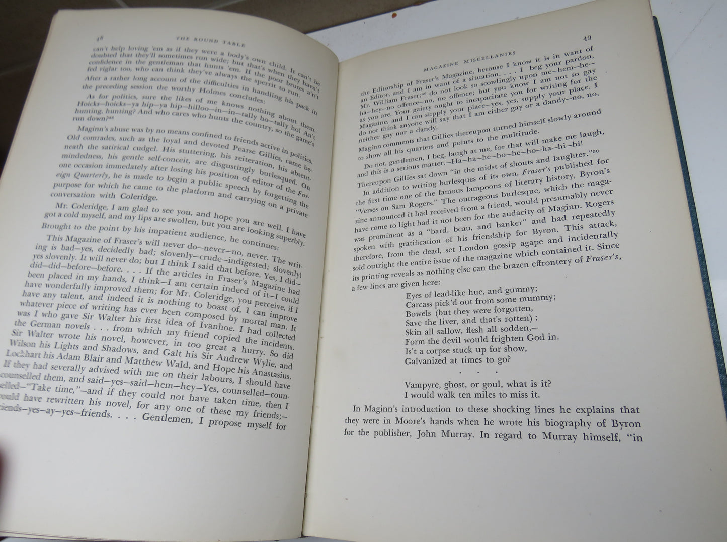 Rebellious Fraser's Nol Yorke's Magazine in the Days of Maginn, Thackeray, and Carlyle by Miriam M. H. Thrall. 1934