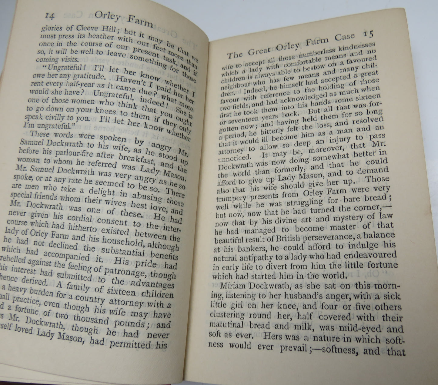 Orley Farm by Anthony Trollope, 1906 Volume I