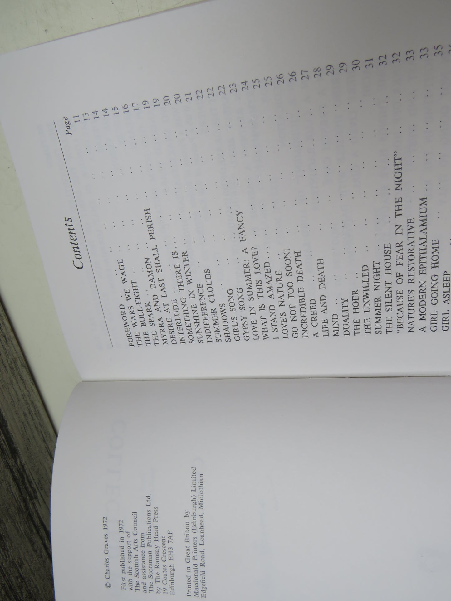 Collected Poems By Charles Graves 1972