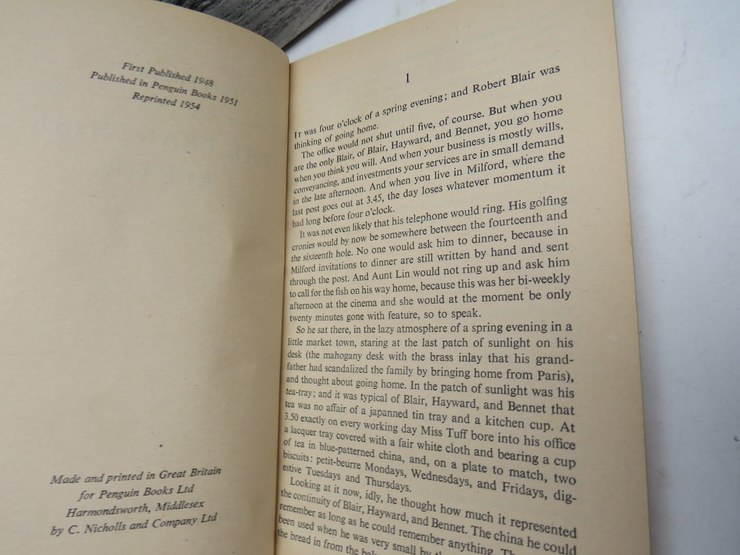 The Franchise Affair by Josephine Tey, 1954, Vintage Penguin Book