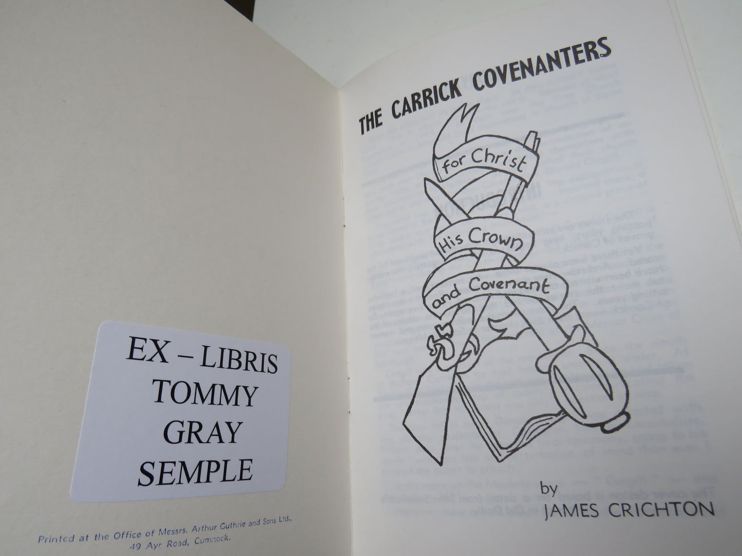 The Carrick Covenanters by James Crichton