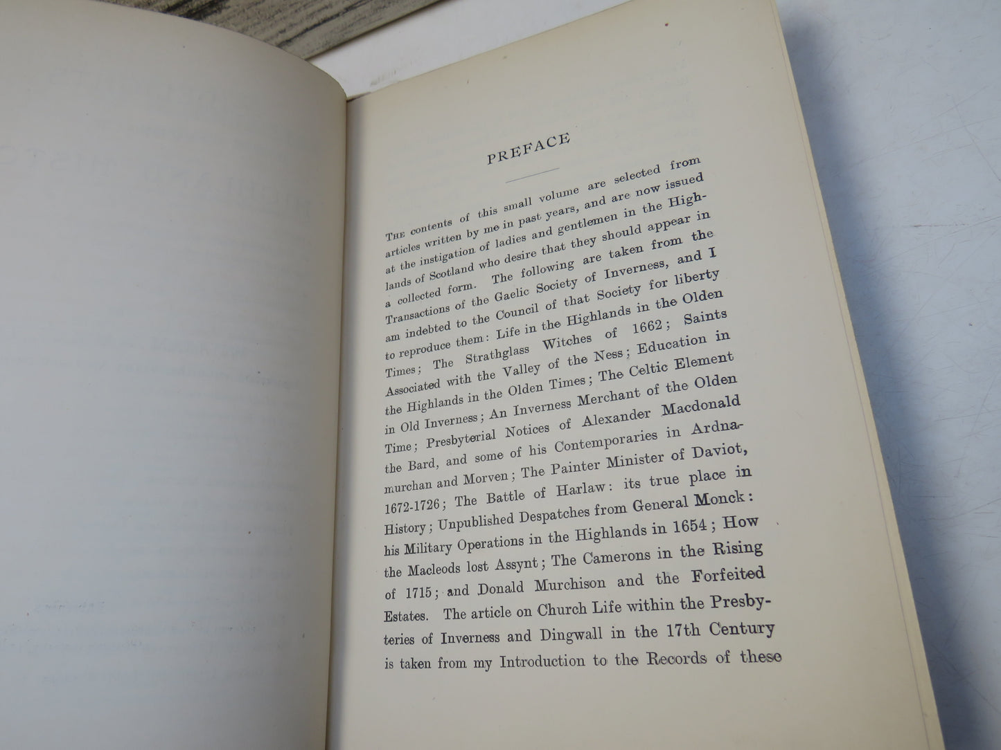 Sidelights on Highland History By William Mackay 1925