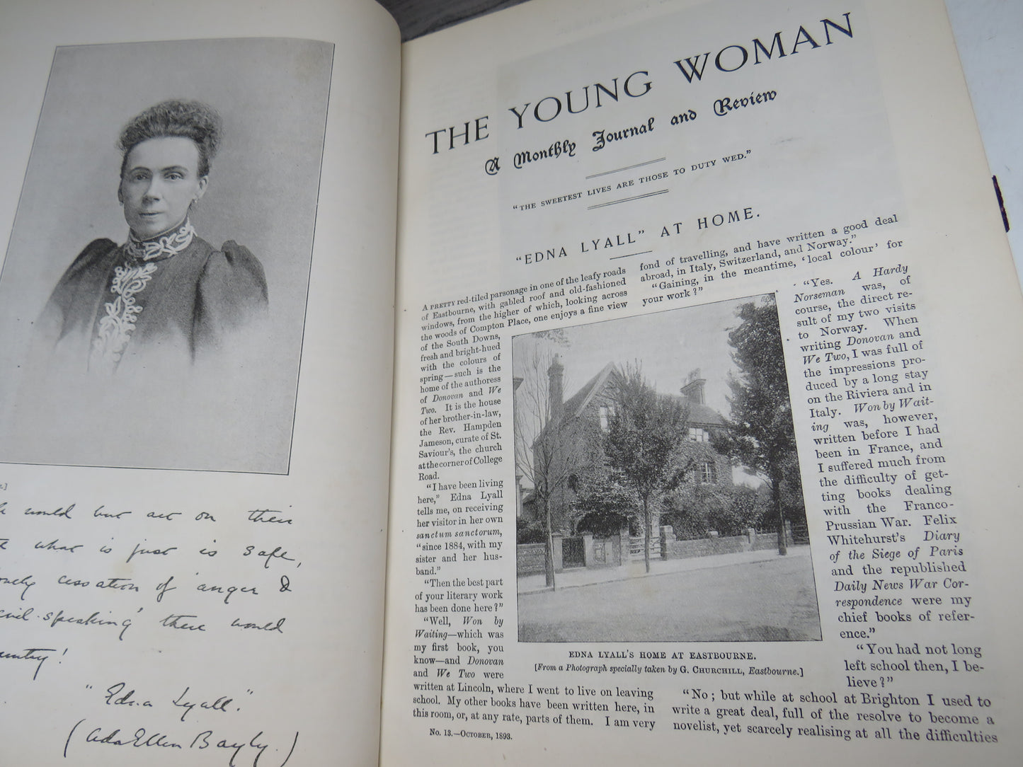 The Younger Woman a Monthly Journal and Review Conducted By Frederick A. Atkins Volume I & II October 1892-September 1893, October 1893- September 1894