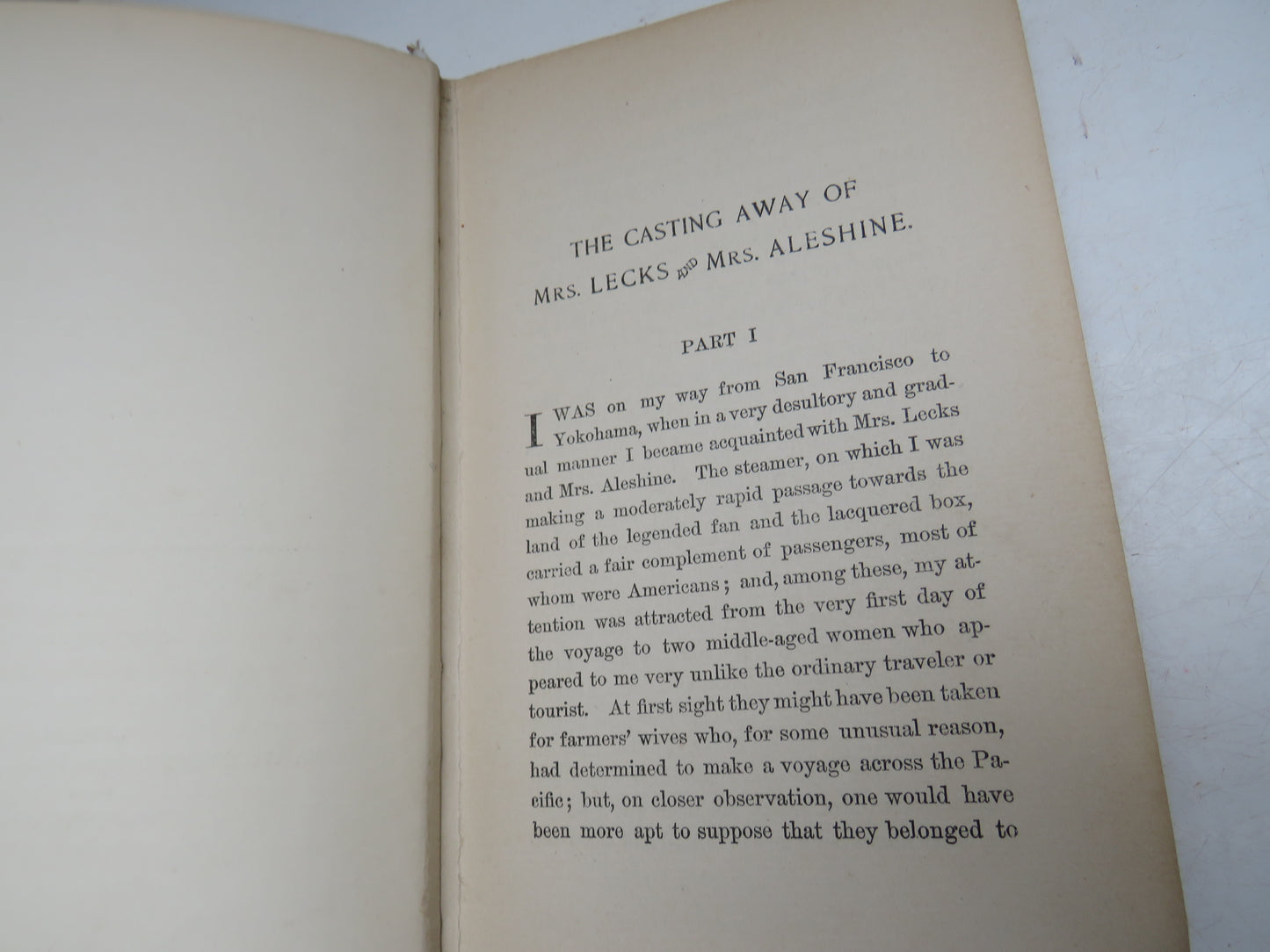 The Casting Away of Mrs. Lecks and Mrs. Aleshine The Dusantes Sequel To Above By Frank R. Stockton