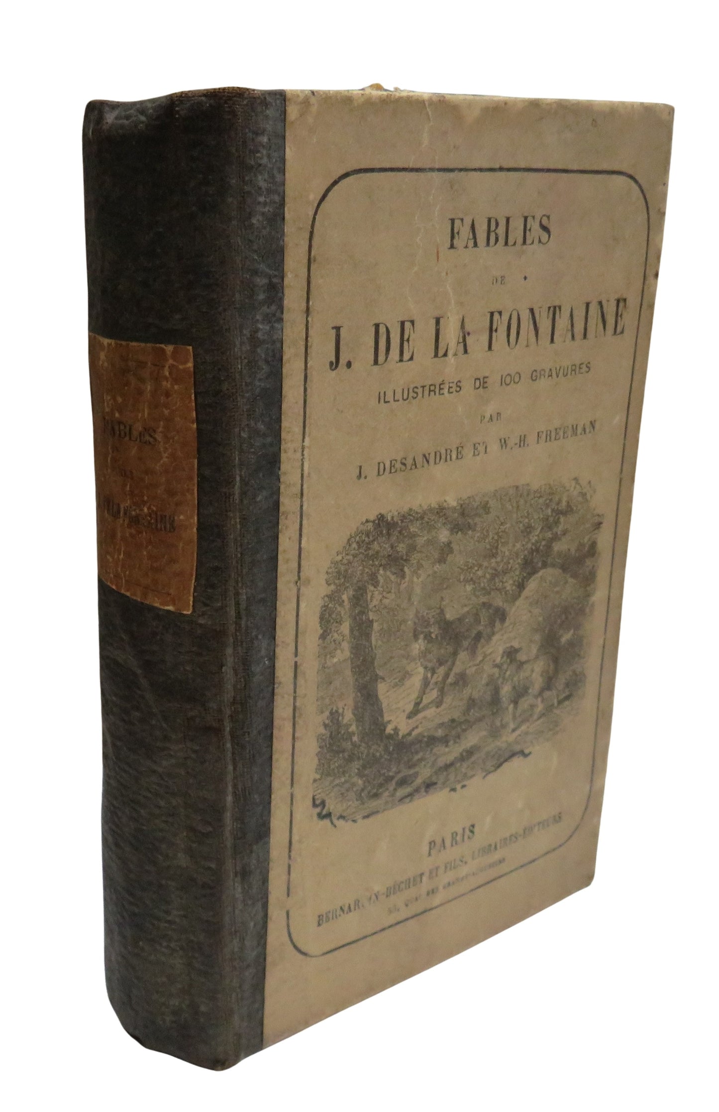 Fables De J. De La Fontaine Illustrees De 100 Gravures Par J. Desandre Et W. H. Freeman