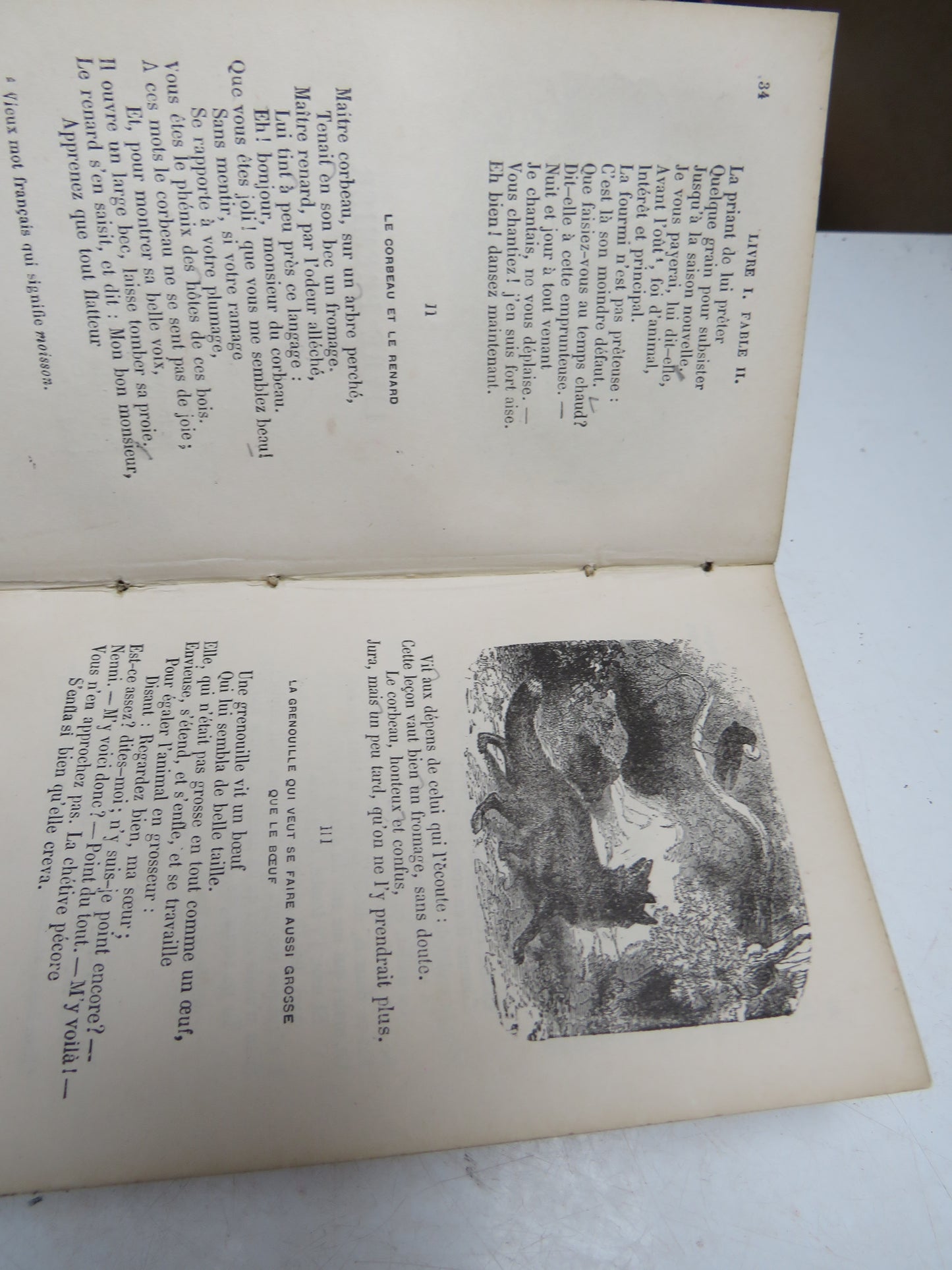 Fables De J. De La Fontaine Illustrees De 100 Gravures Par J. Desandre Et W. H. Freeman