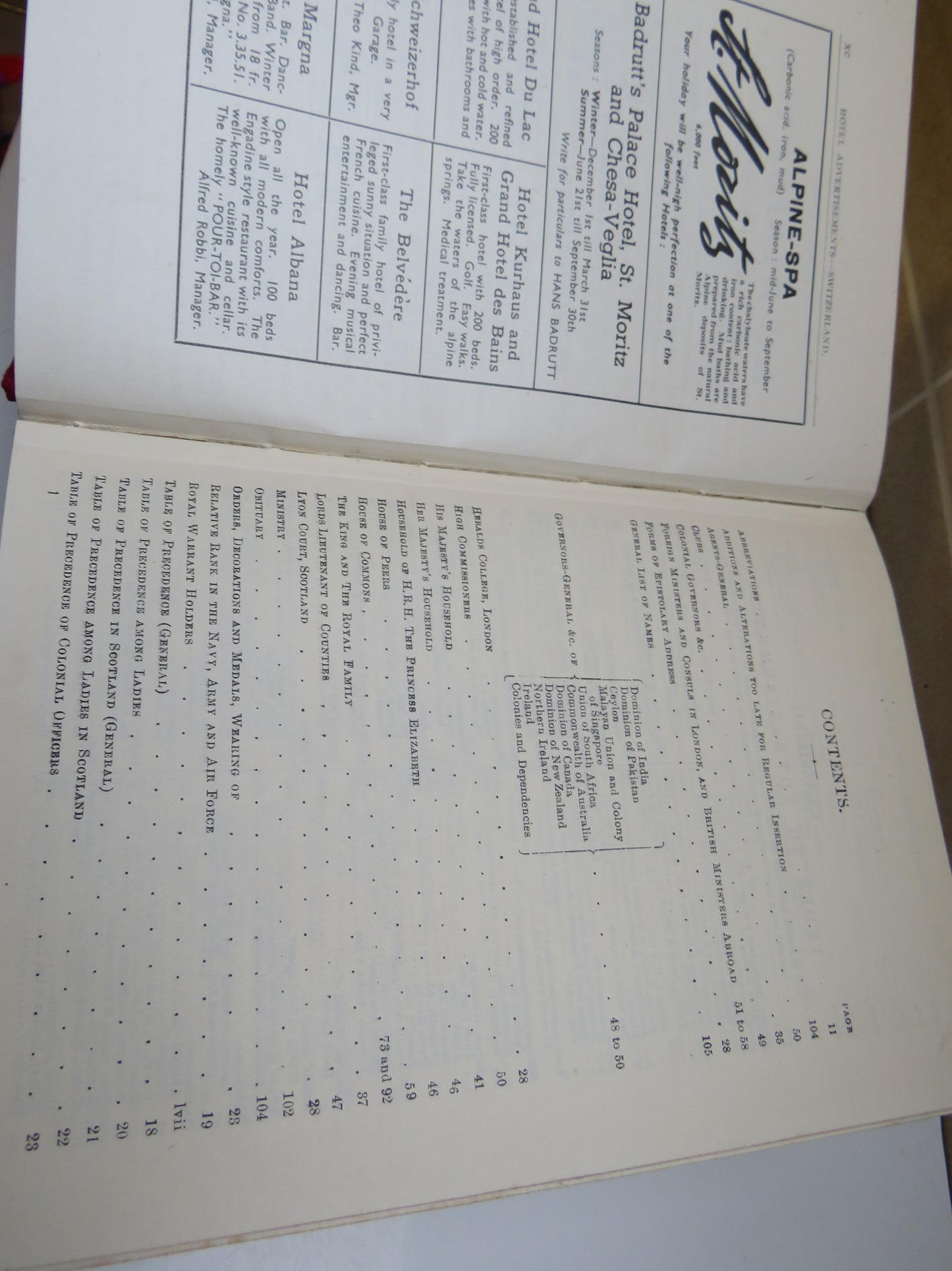 Kelly's Handbook To The Titled, Landed and Official Classes 1948