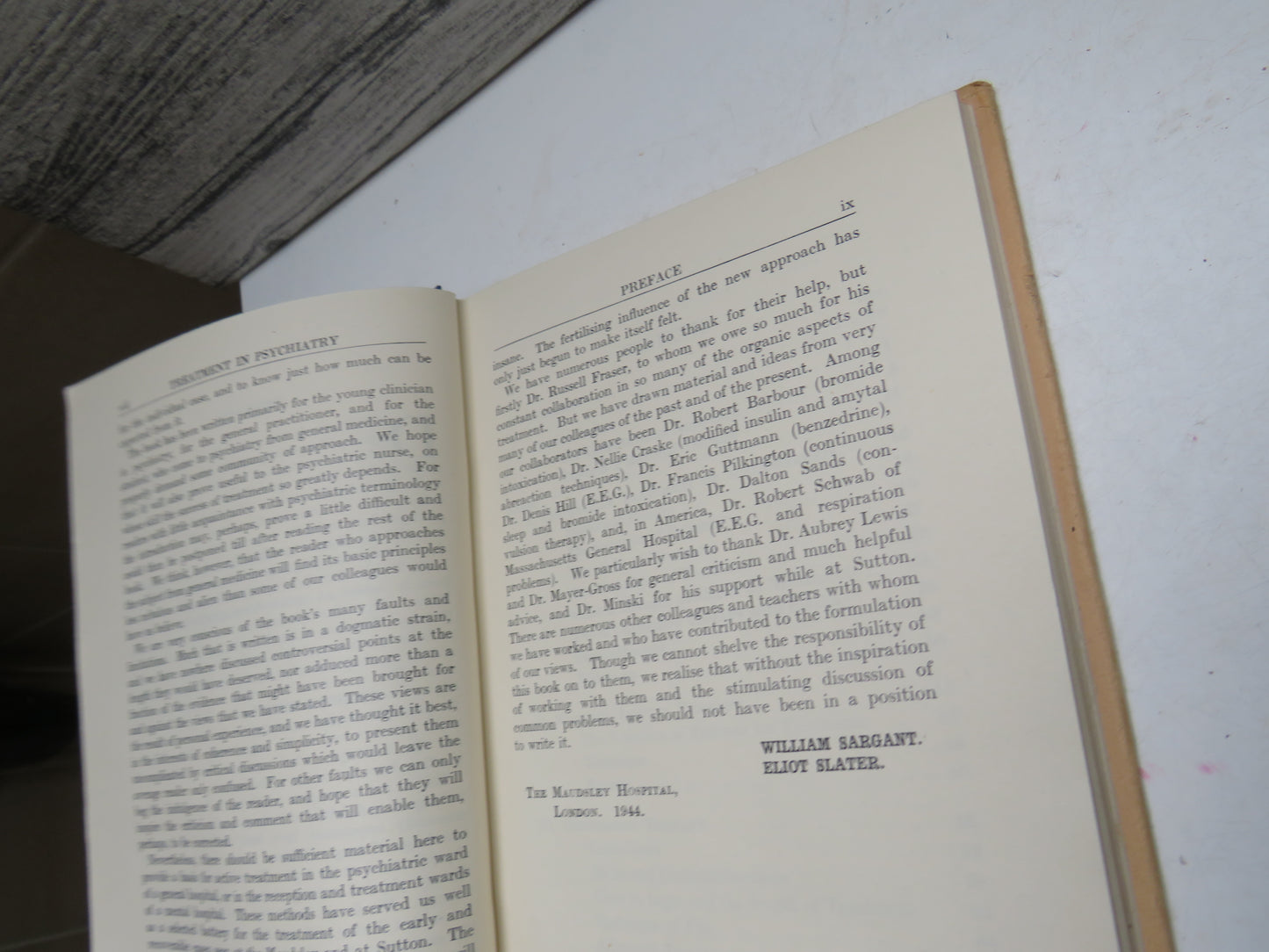 An Introduction To Physical Methods of Treatment In Psychiatry By William Sargant and Eliot Slater 1946