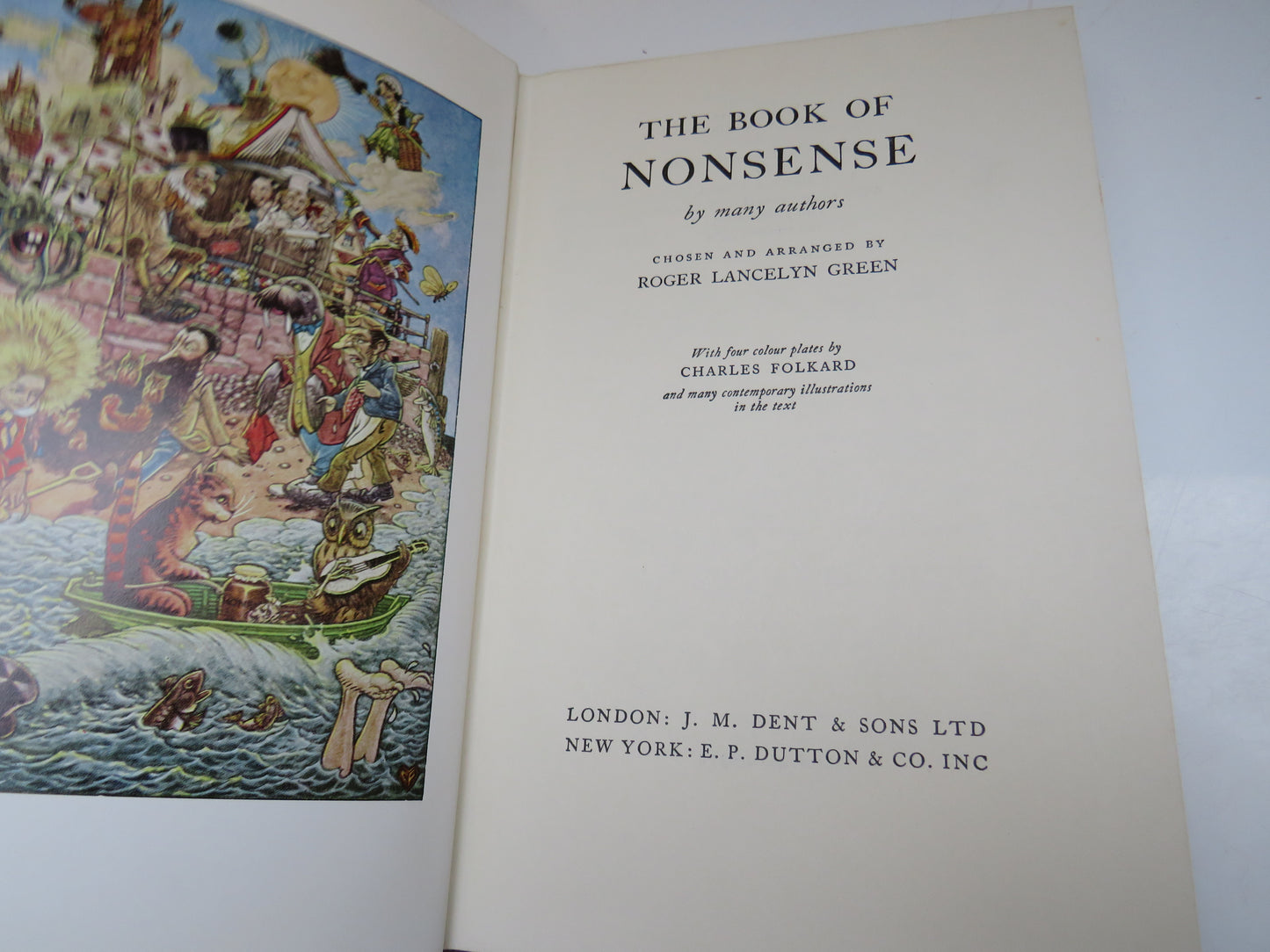 The Book o of Nonsense By Many Authors Chosen and Arranged By Roger Lancelyn Green 1969