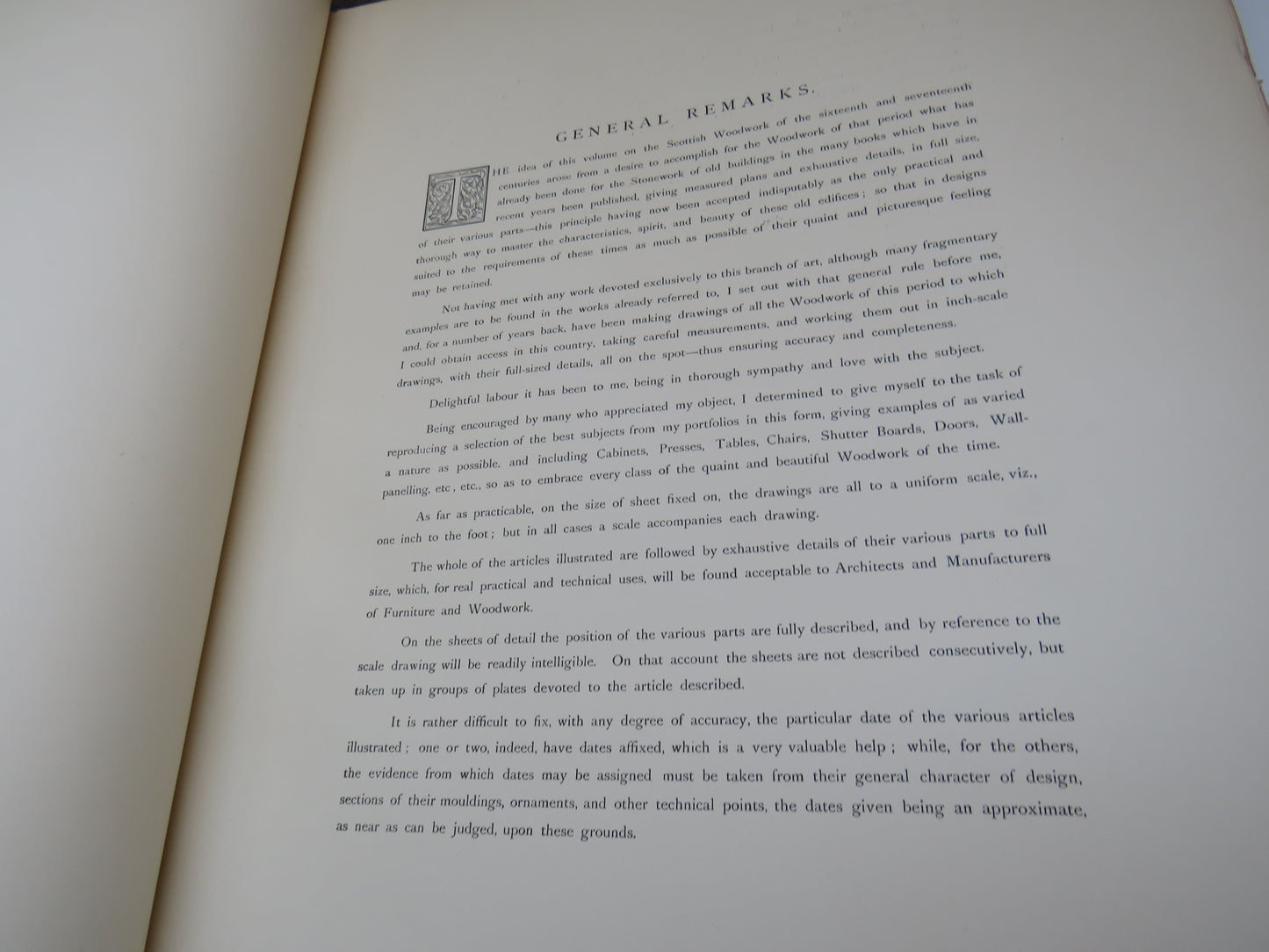 Scottish Woodwork of the Sixteenth & Seventeenth Century Measured and Drawn For The Stone By John William Small Architect 1898