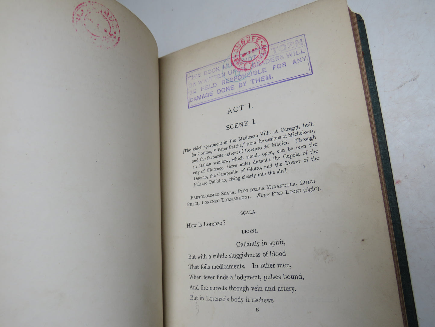 Savonarola A Tragedy By Alfred Austin 1881 Antique Victorian Book