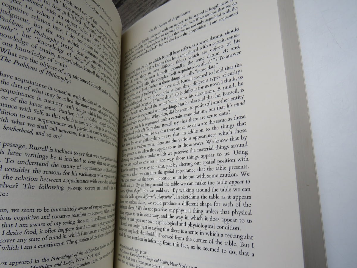 Bertrand Russell's Philosophy Edited by George Nakhnikian 1974