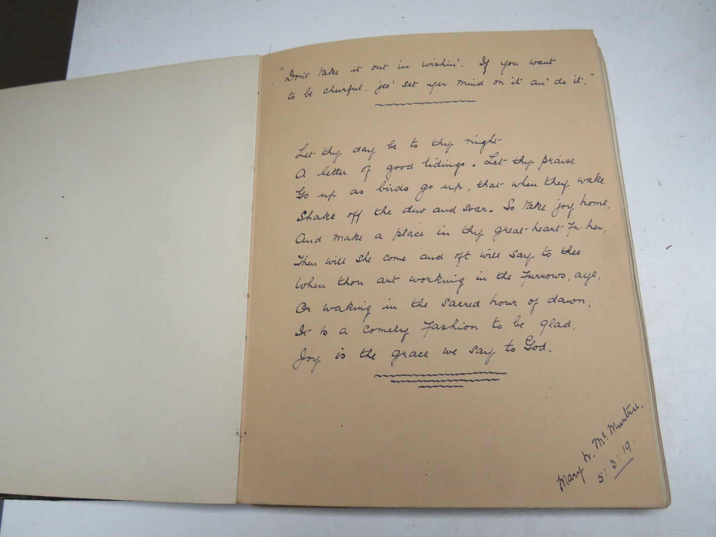 A Very Interesting Antique Scrap Book With Drawings, Poems, Messages etc.