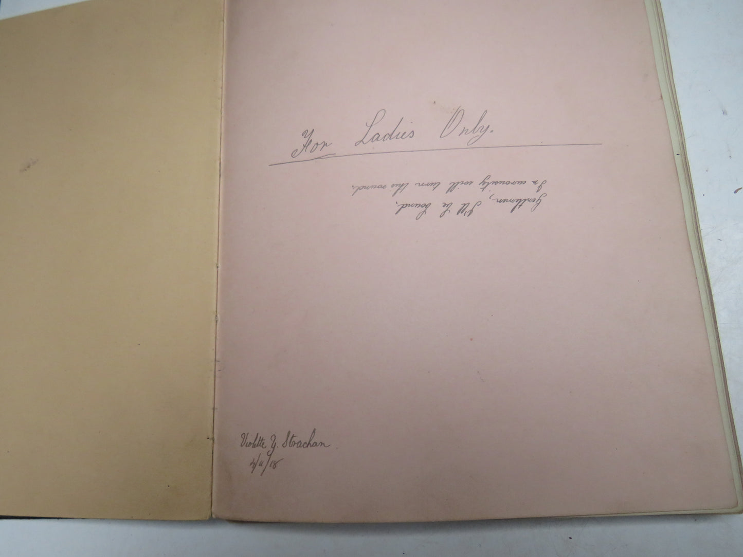 A Very Interesting Antique Scrap Book With Drawings, Poems, Messages etc.